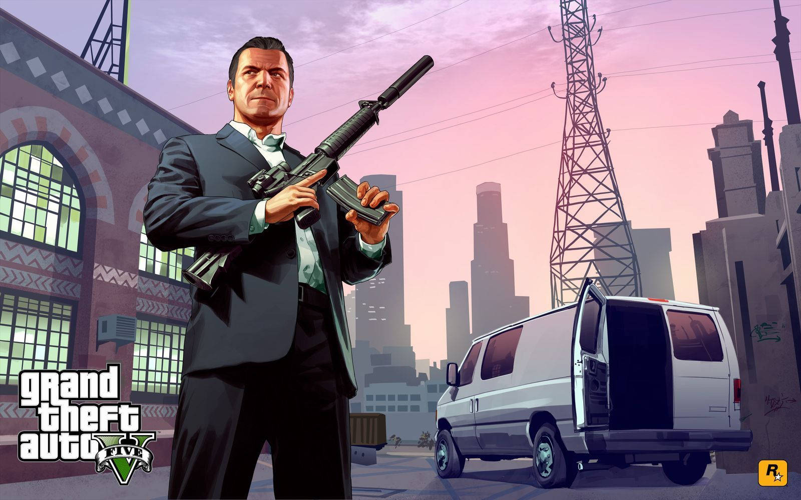 1080p GTA 5 माइकल डेसांटा वॉलपेपर
