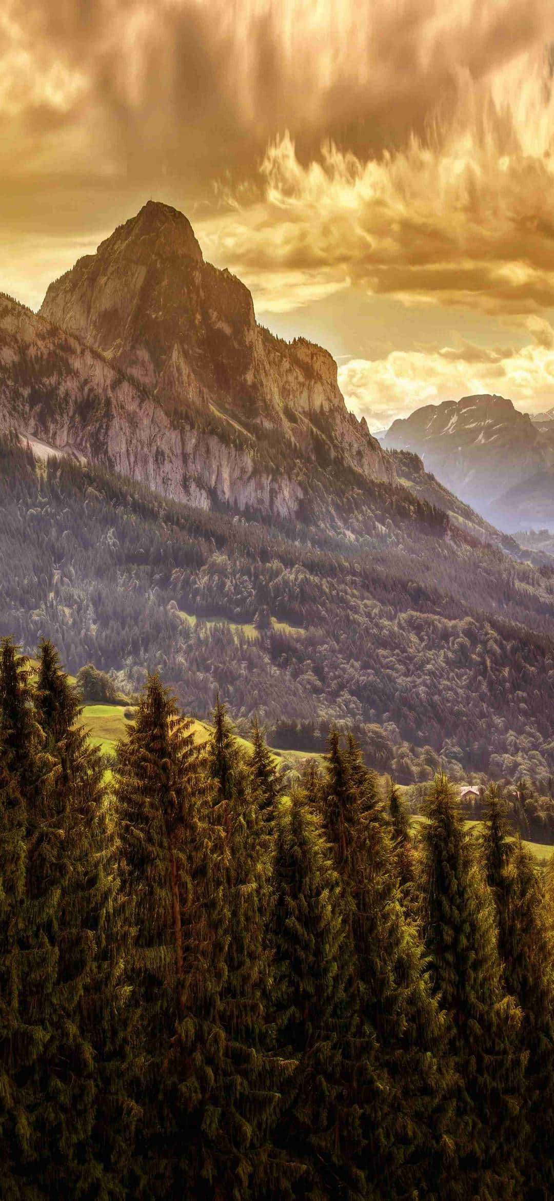 1080x2340 4K ग्रॉसर माइथेन सूर्योदय फोटोग्राफी वॉलपेपर