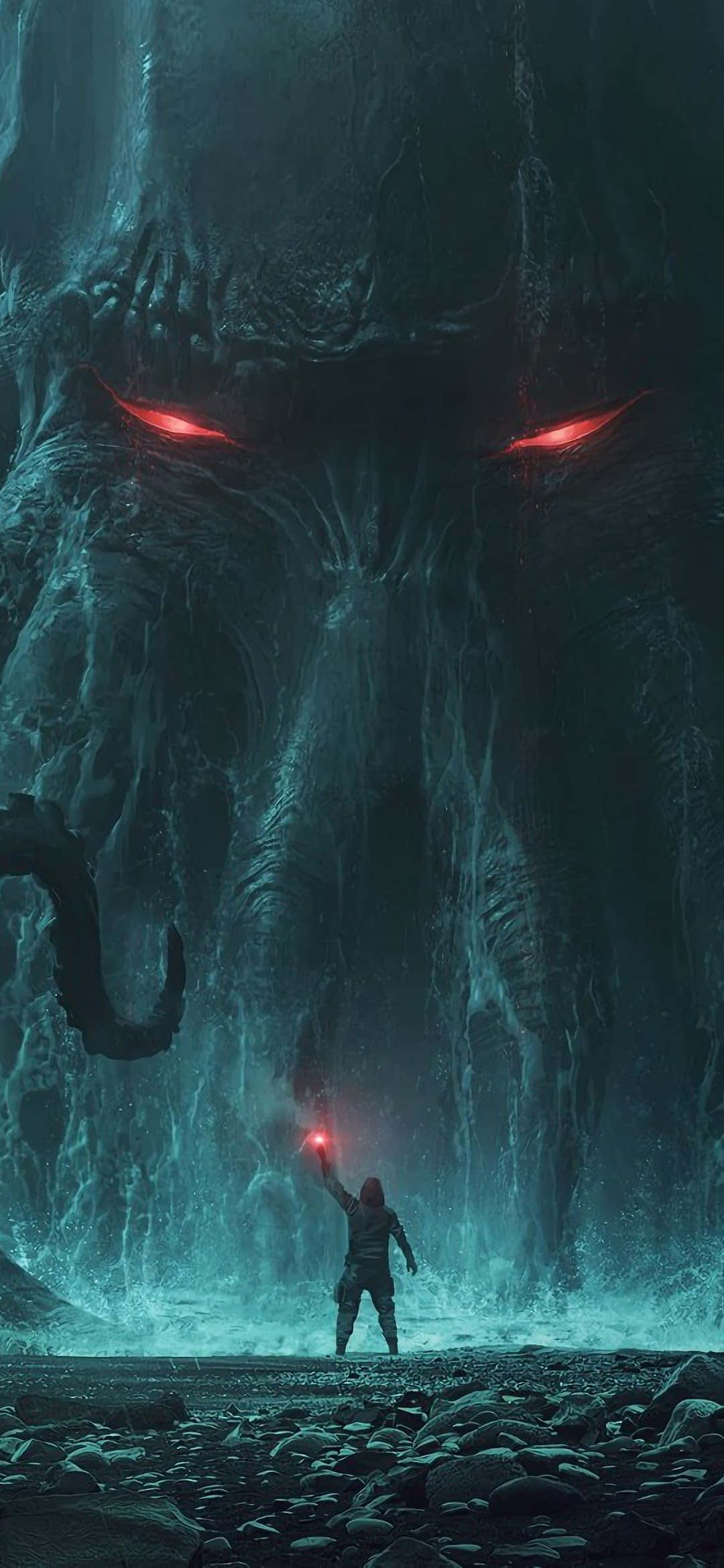1080x2340 4K कथुलु का आह्वान वॉलपेपर