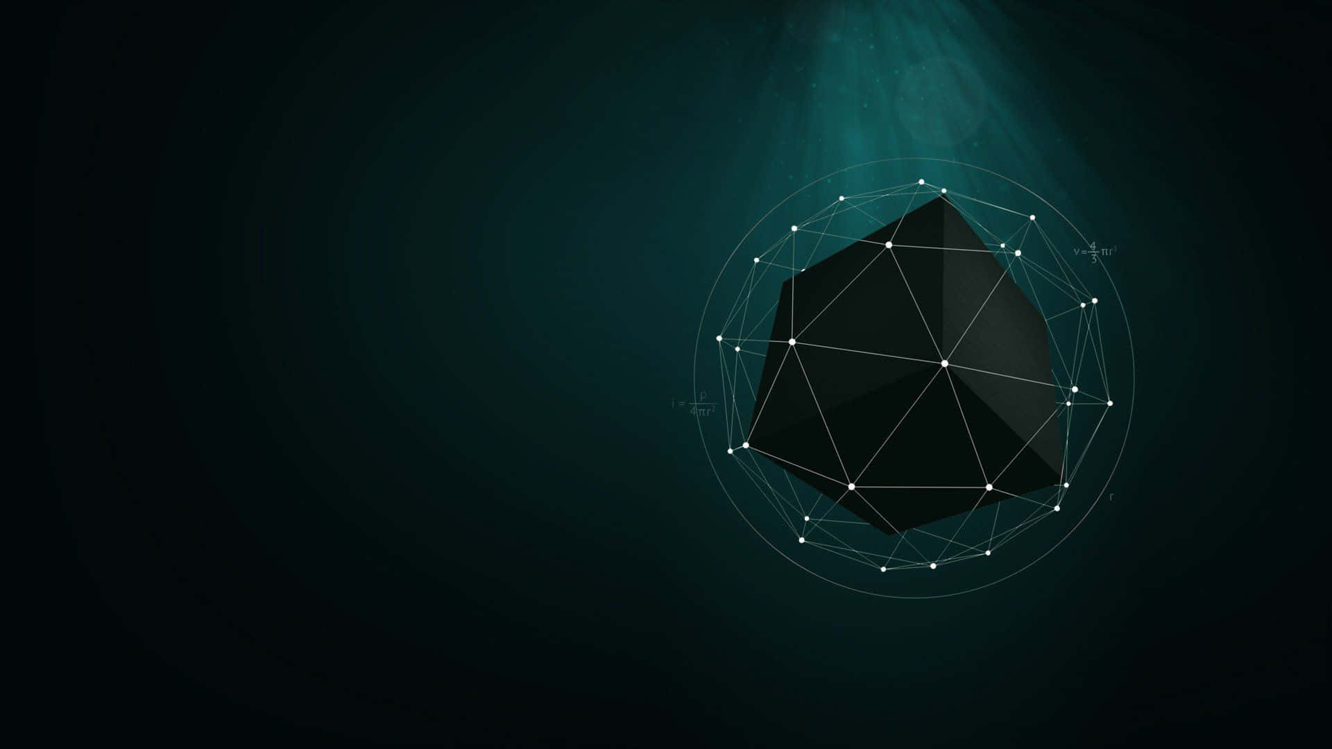 1920 X 1080 न्यूनतम ब्लैक क्यूब वॉलपेपर