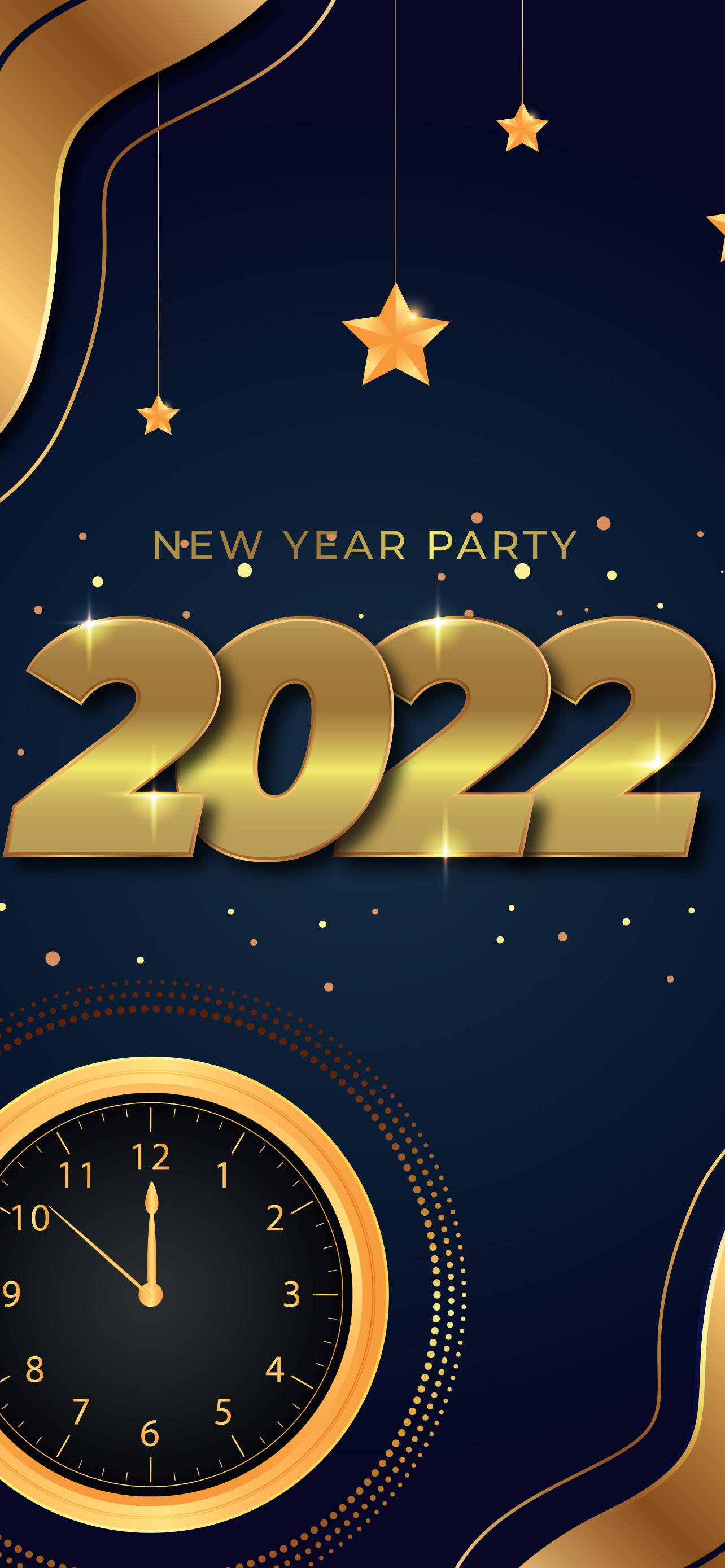 2022 का स्वागत: एक चमकता उत्सव वॉलपेपर
