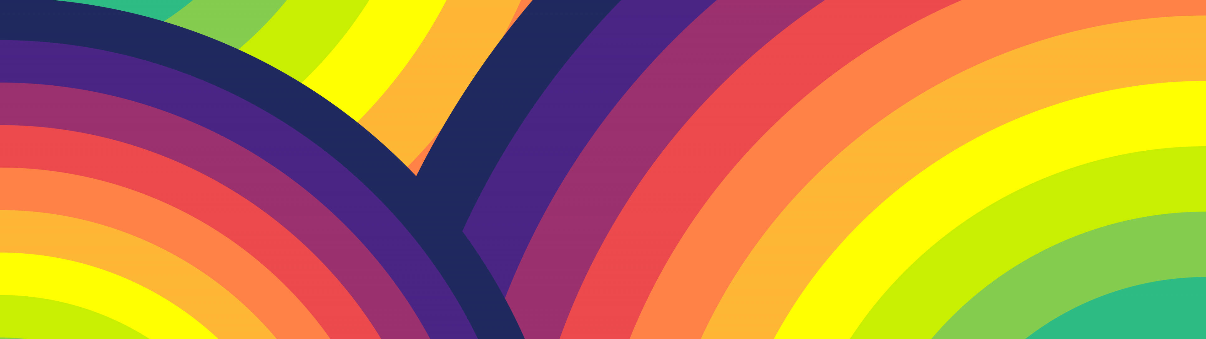 3840x1080 4K इंद्रधनुष वॉलपेपर