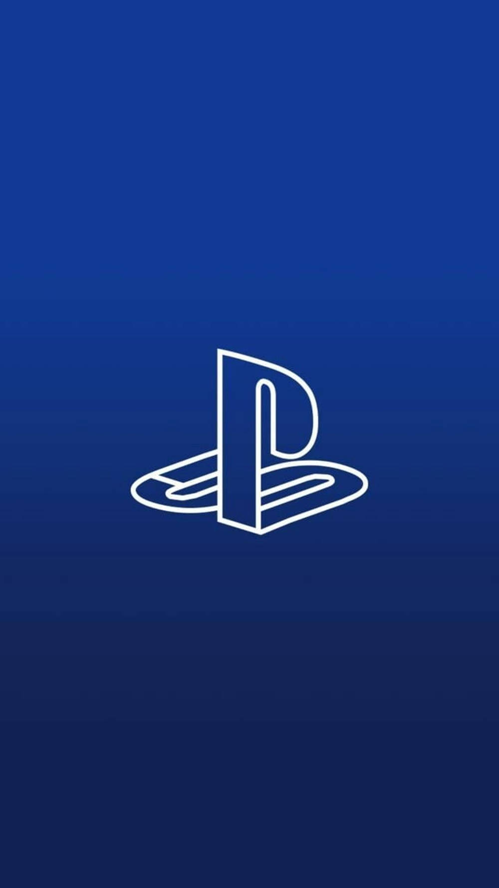 3D नीला PS4 लोगो वॉलपेपर
