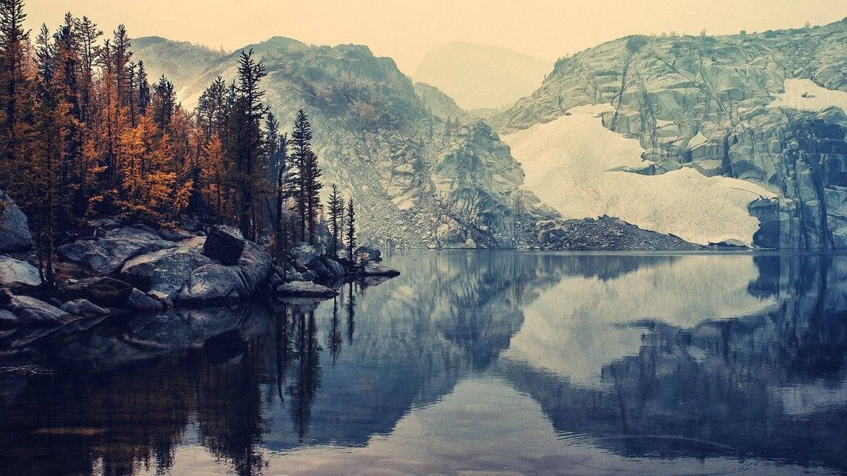 4K प्रकृति सर्दियों के दौरान वॉलपेपर