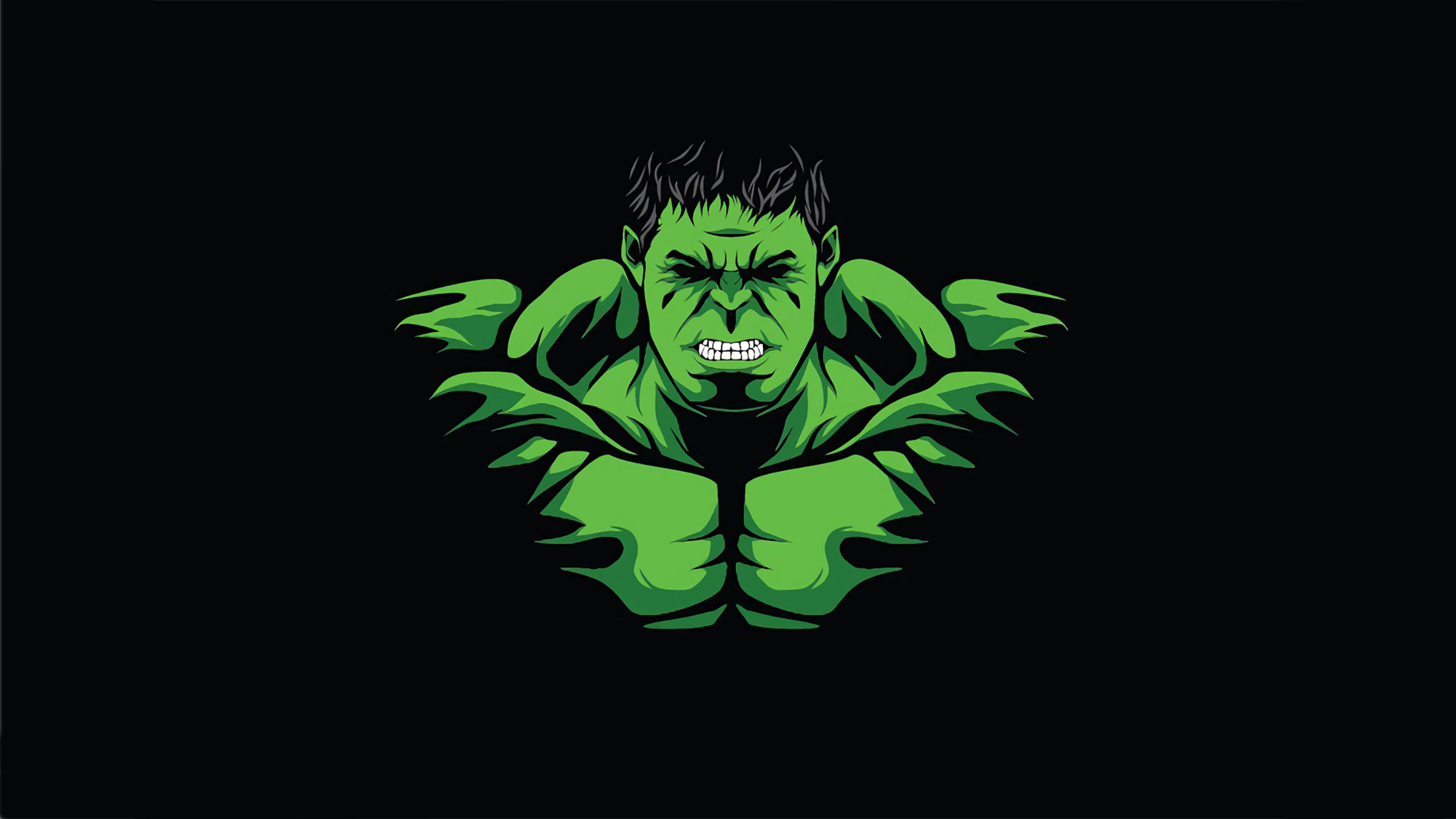 4K Hulk मिनिमल वॉलपेपर
