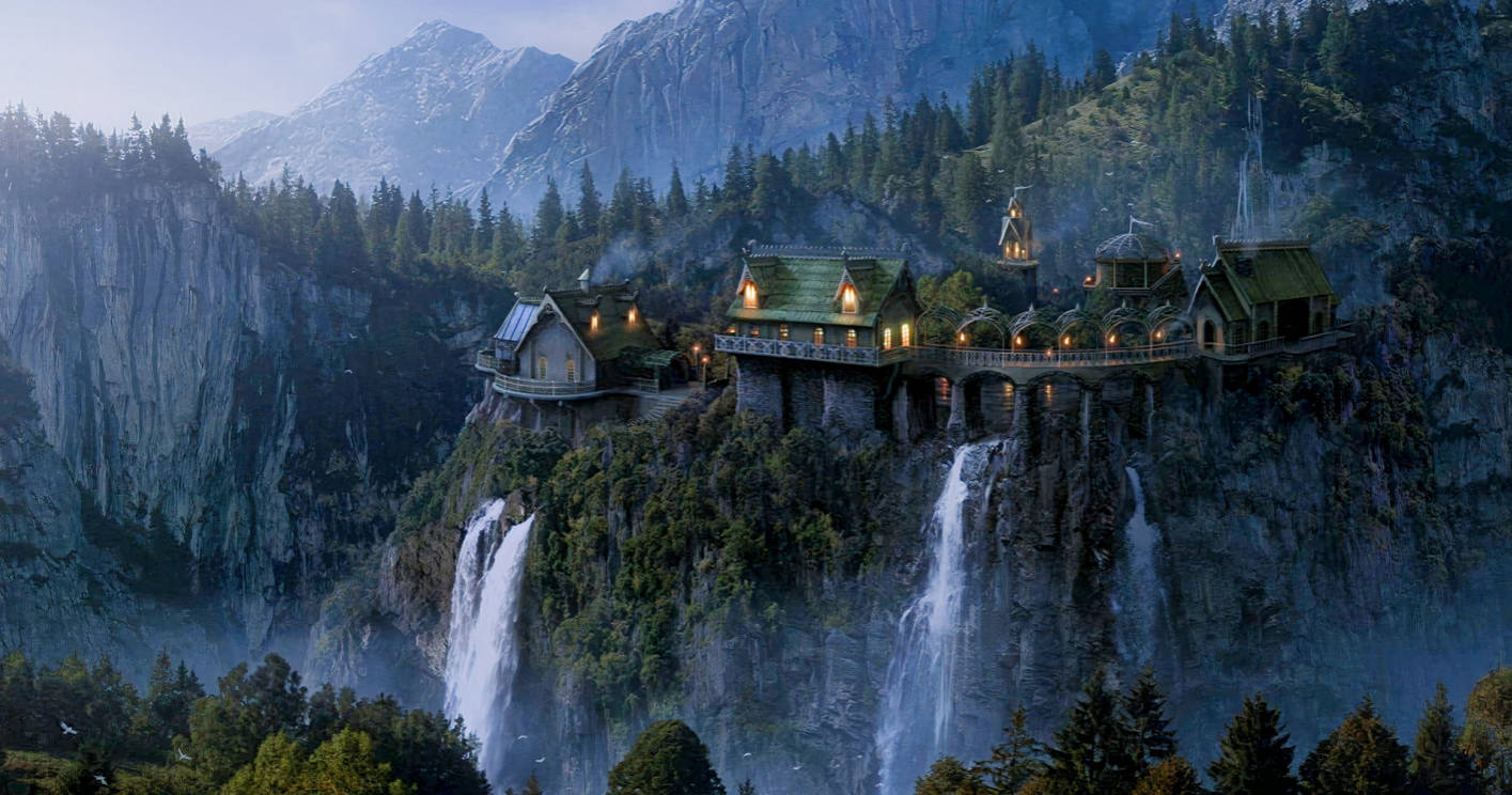 रिवेंडेल 4K लॉर्ड ऑफ द रिंग्स वॉलपेपर