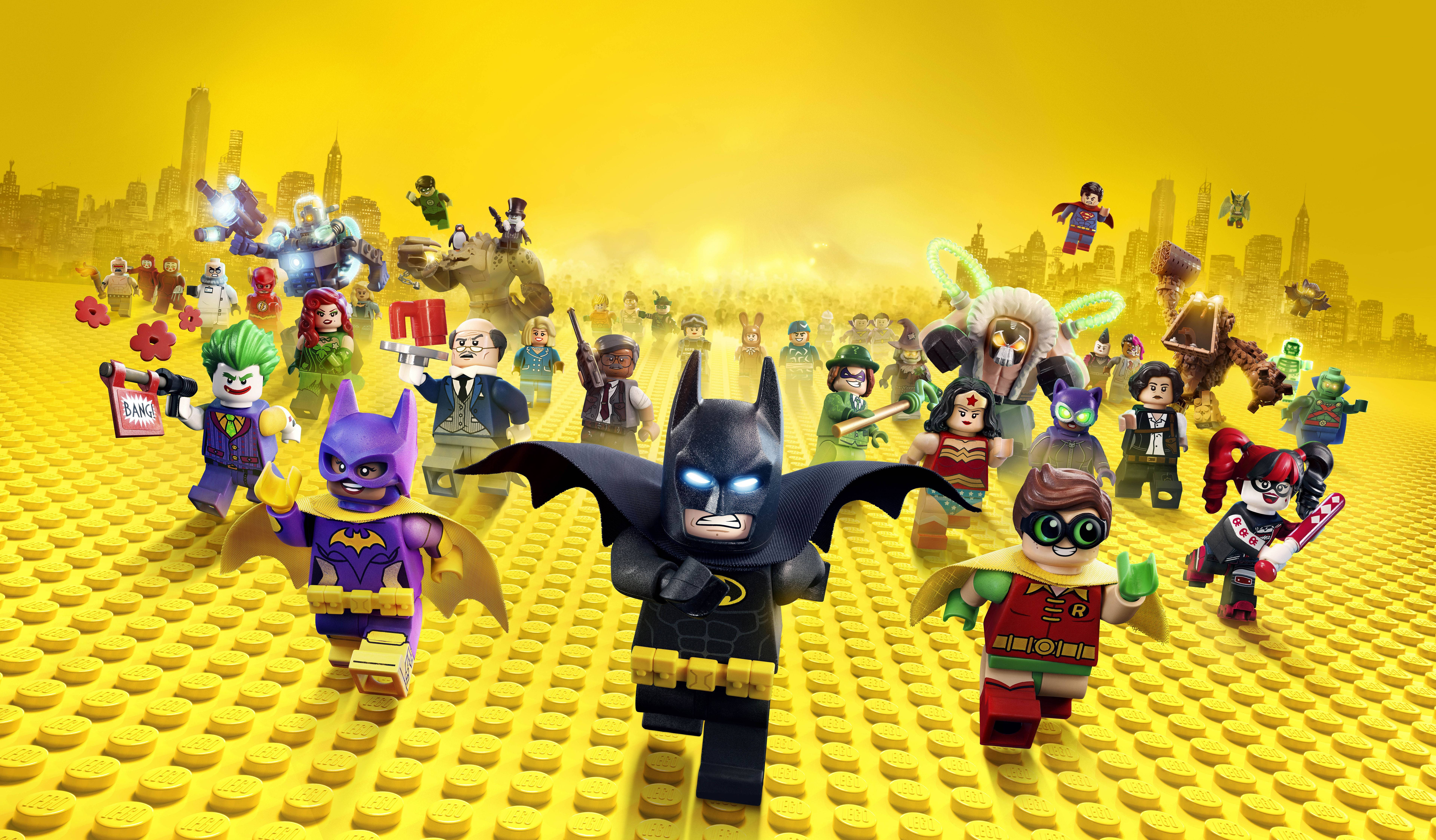 4K LEGO बैटमैन और दोस्त वॉलपेपर