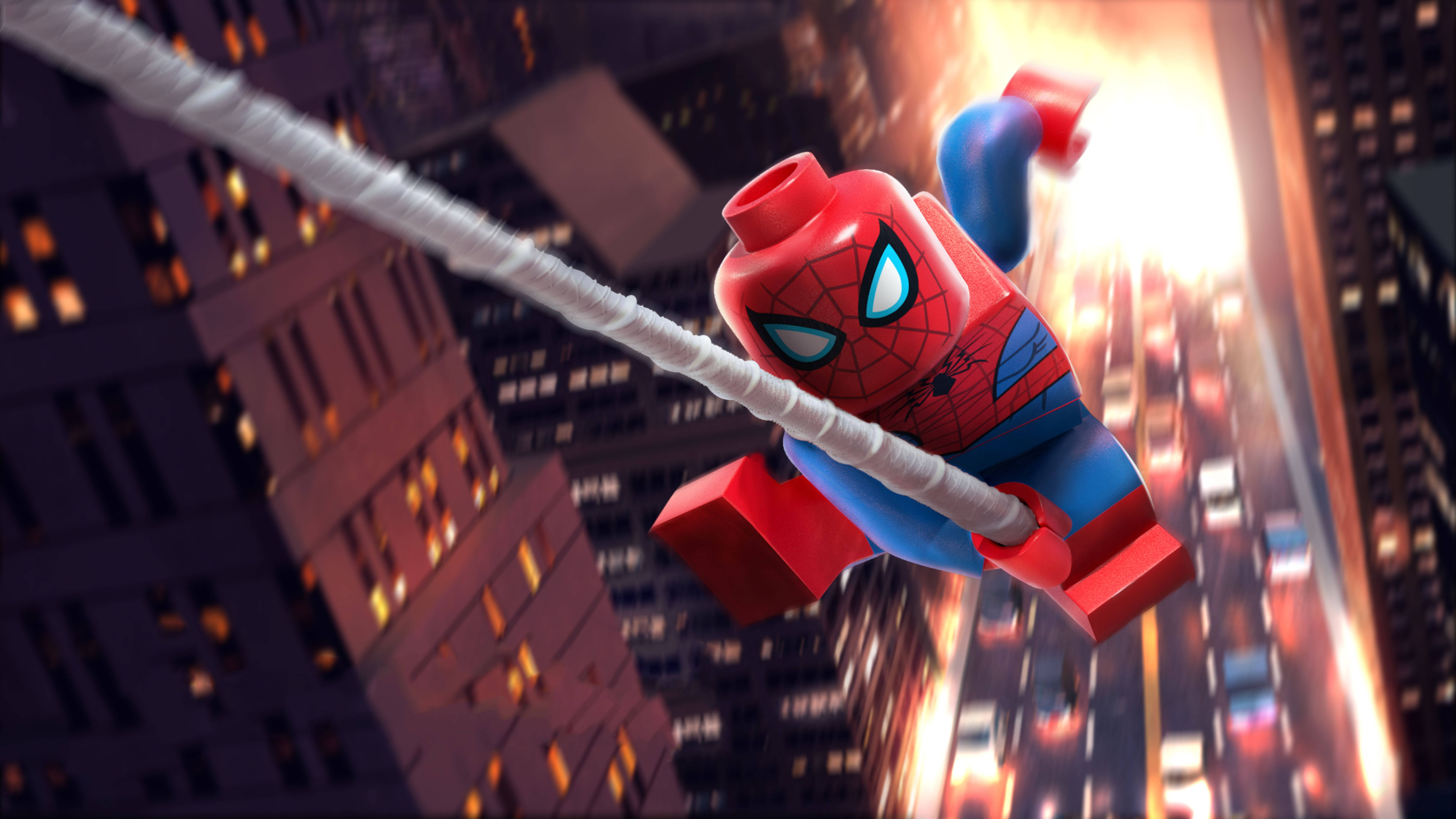 4K LEGO स्पाइडरमैन वॉलपेपर