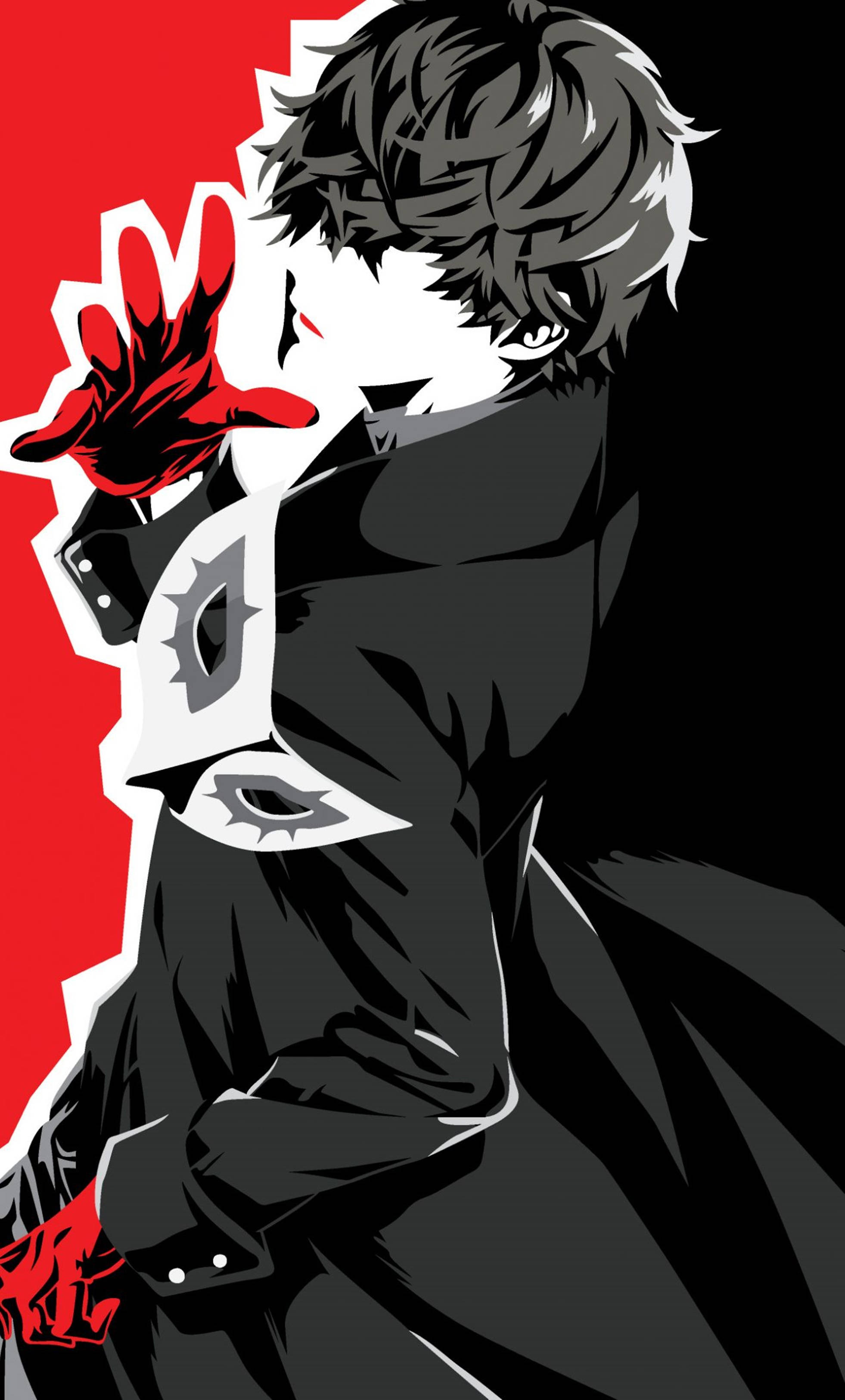 4K एनीमे आईफोन Persona 5 अकीरा कुरुसु वॉलपेपर