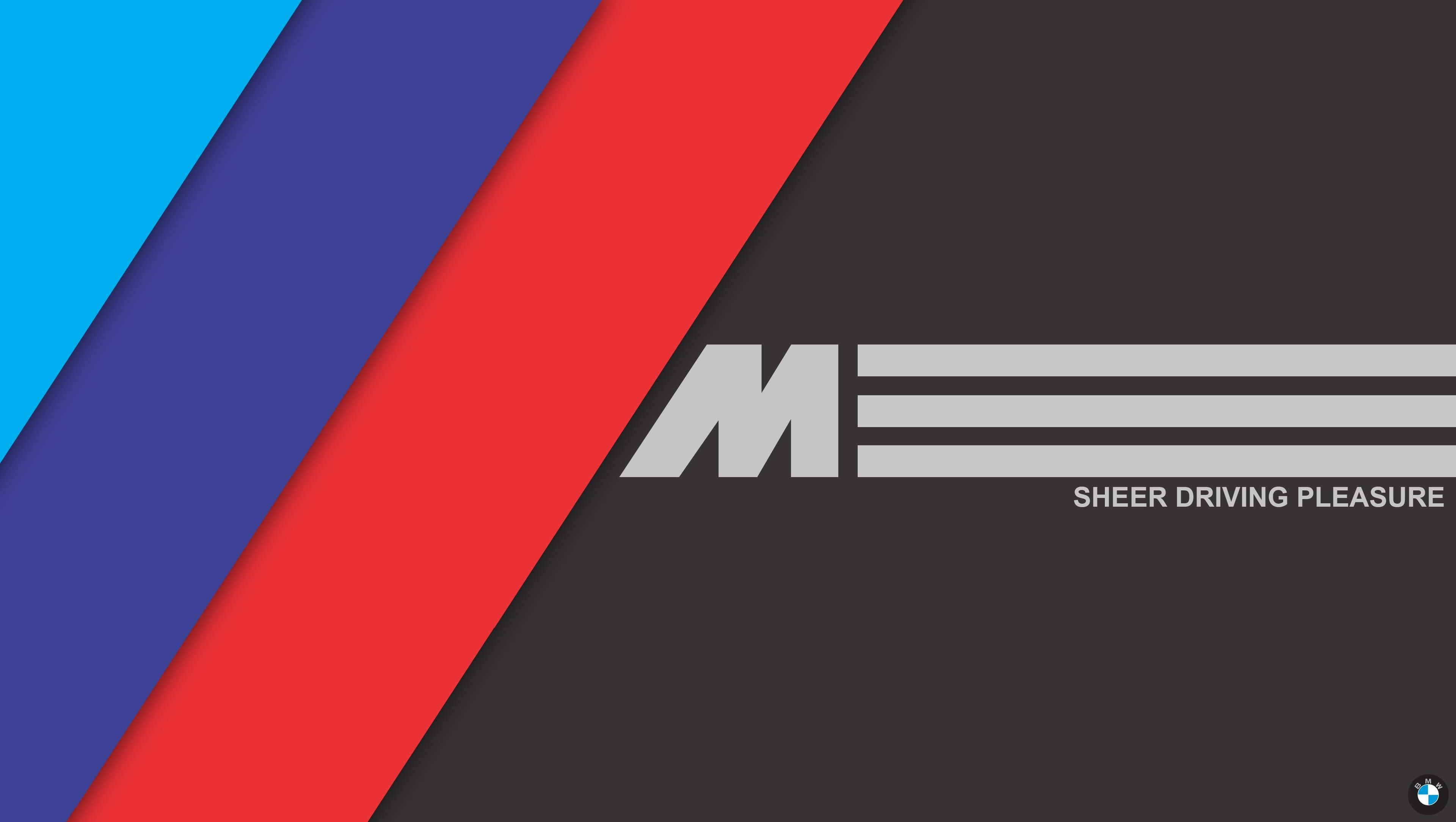 720p M सीरीज बैकग्राउंड BMW M स्ट्राइप्स शीयर ड्राइविंग प्लेजर वॉलपेपर