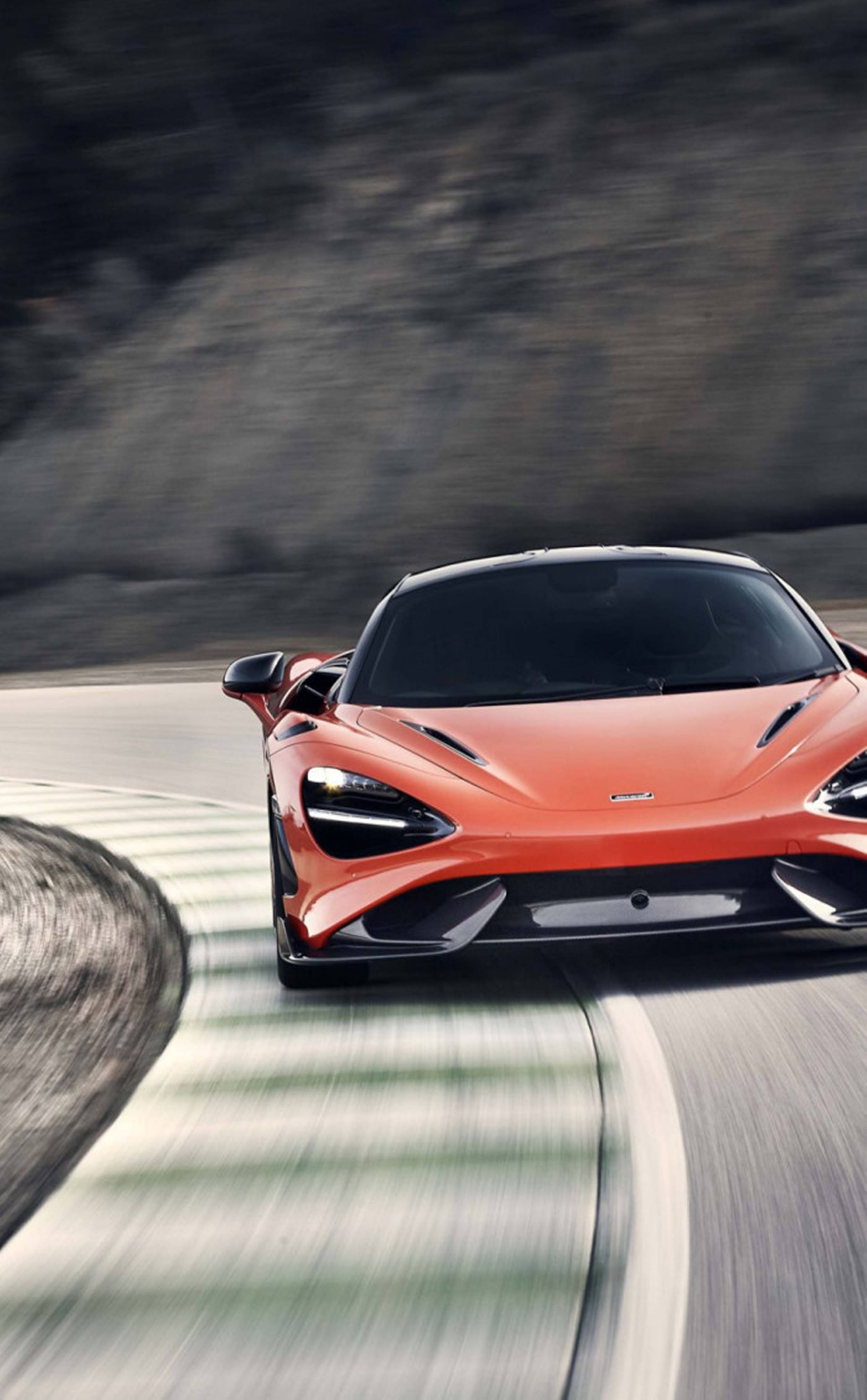 765 LT लाल मैकलारेन आईफोन वॉलपेपर
