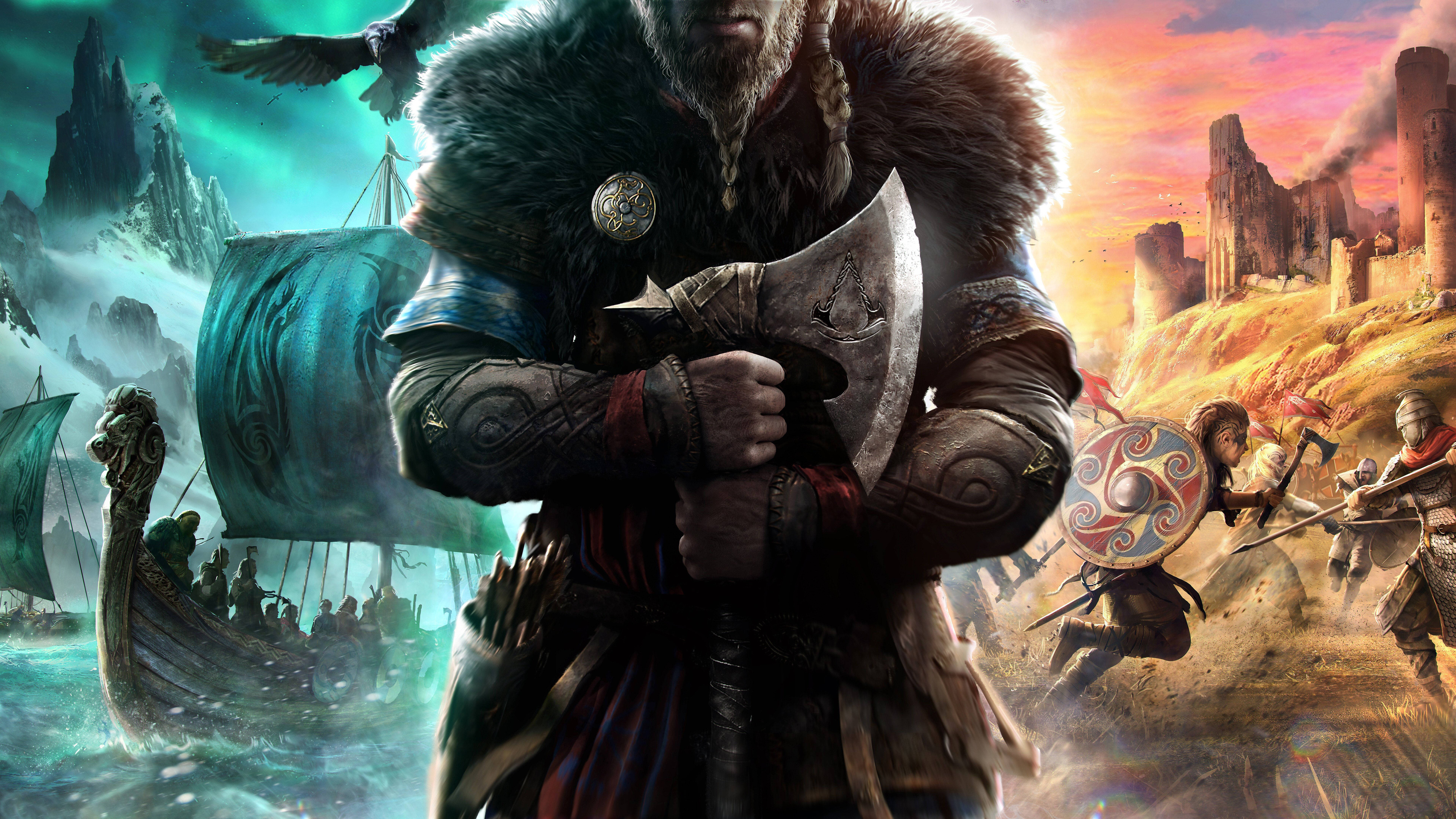 8K गेमिंग Assassin’s Creed: Valhalla वॉलपेपर