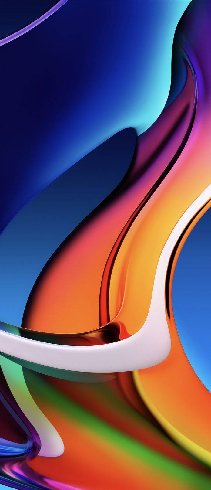 8K iPhone एब्स्ट्रैक्ट रैंडम शेप्स वॉलपेपर