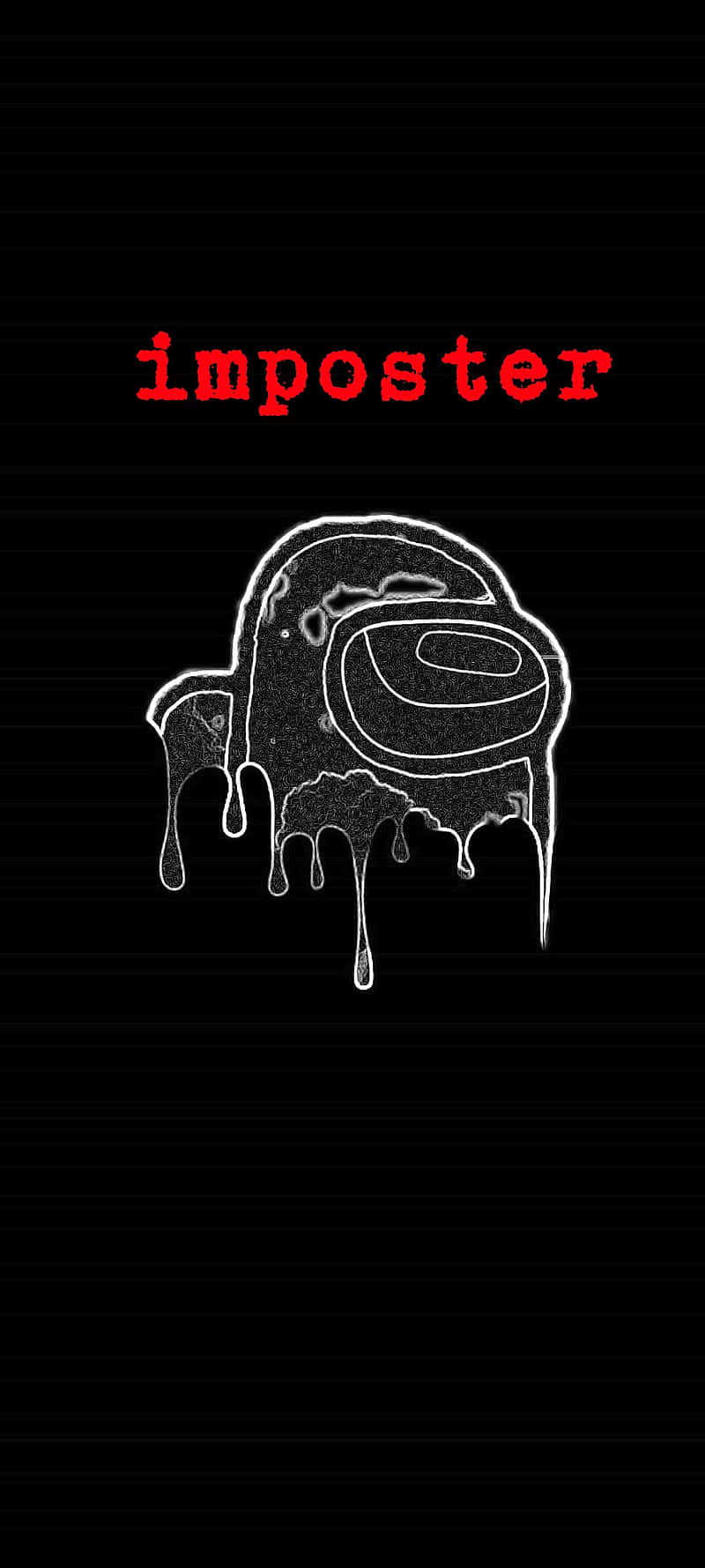 a black and white image of an imposter logo वॉलपेपर