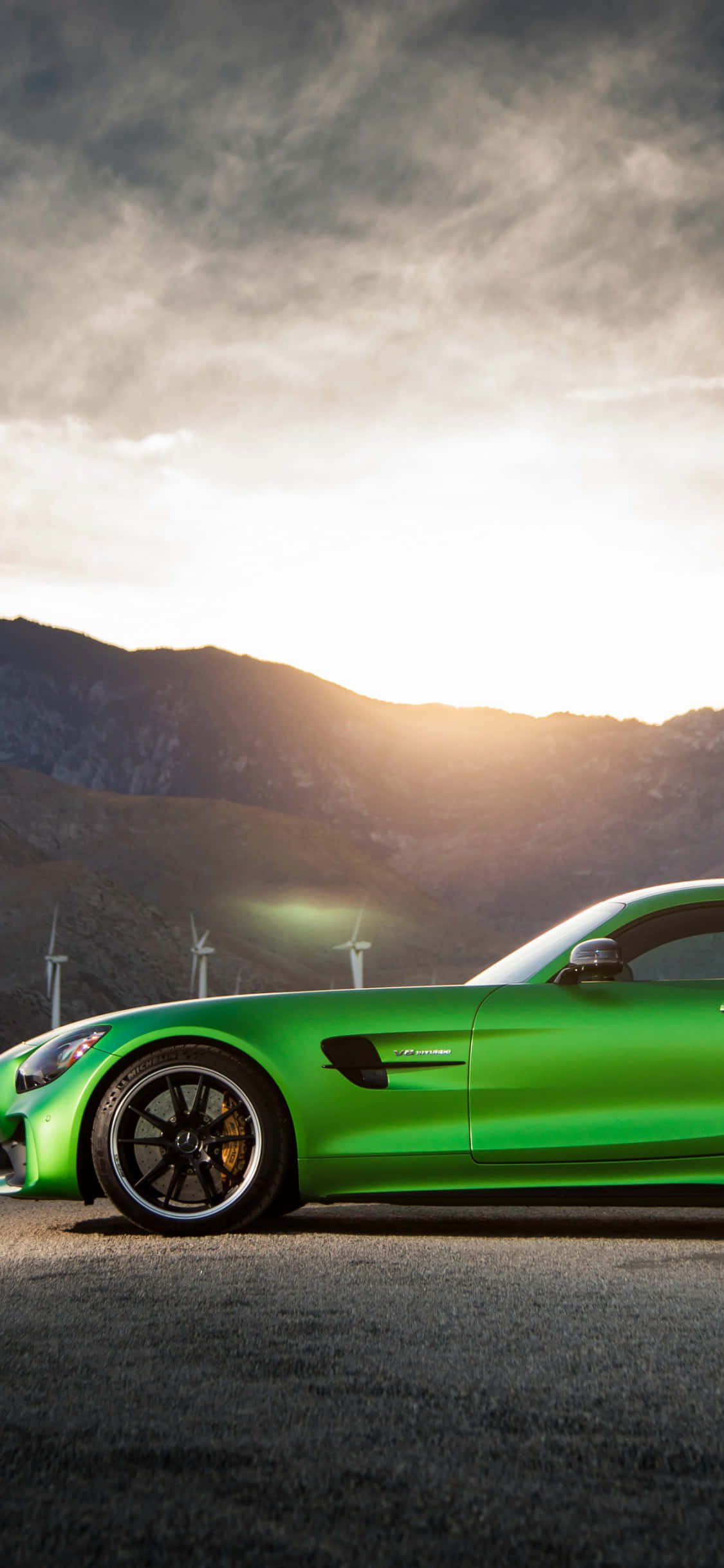 साइड प्रोफाइल स्पोर्ट्स कार Android Amg Gt-r बैकग्राउंड वॉलपेपर