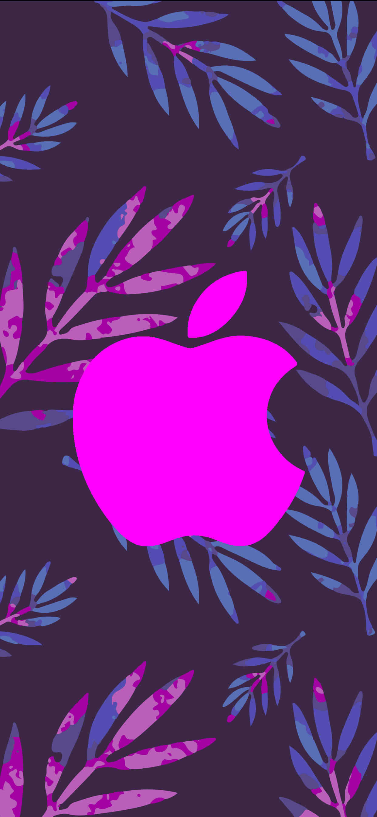 बड़ा बैंगनी लोगो अमेज़िंग Apple HD iPhone वॉलपेपर