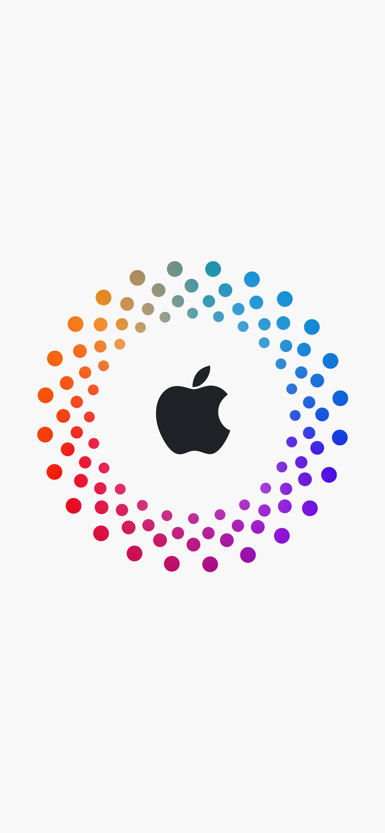 डॉट्स के साथ काला लोगो अद्भुत Apple HD iPhone वॉलपेपर