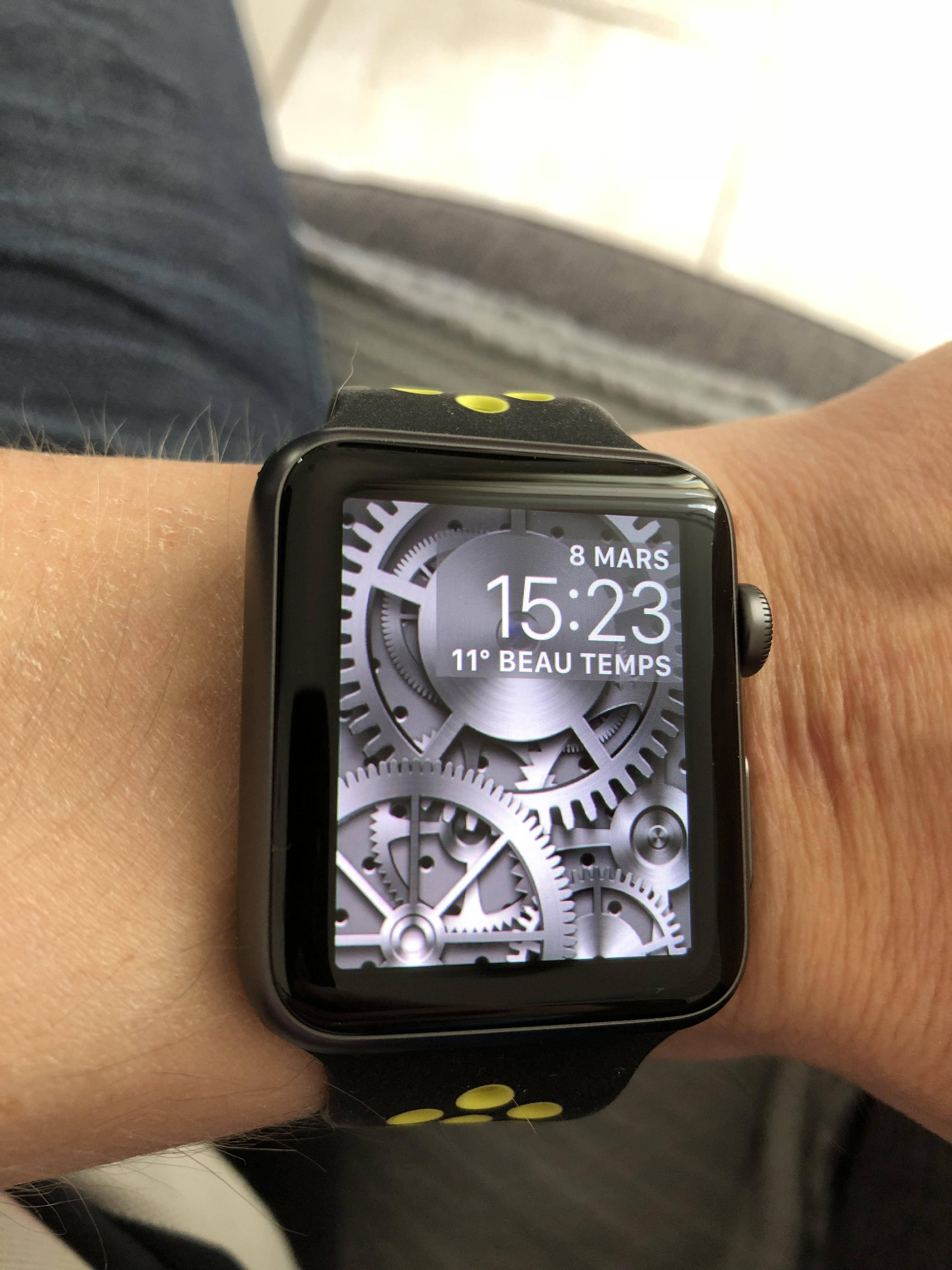 Apple Watch यांत्रिक गियर डायल वॉलपेपर