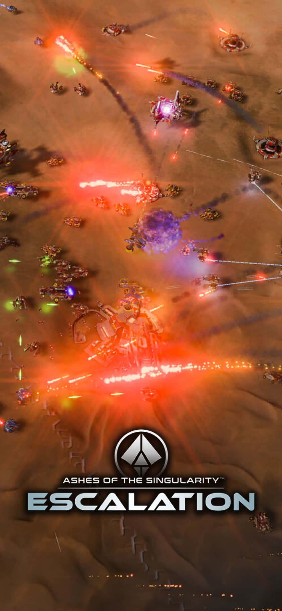 Ashes Of The Singularity Escalation में iPhone X के साथ अपने कौशल का परीक्षण करें वॉलपेपर