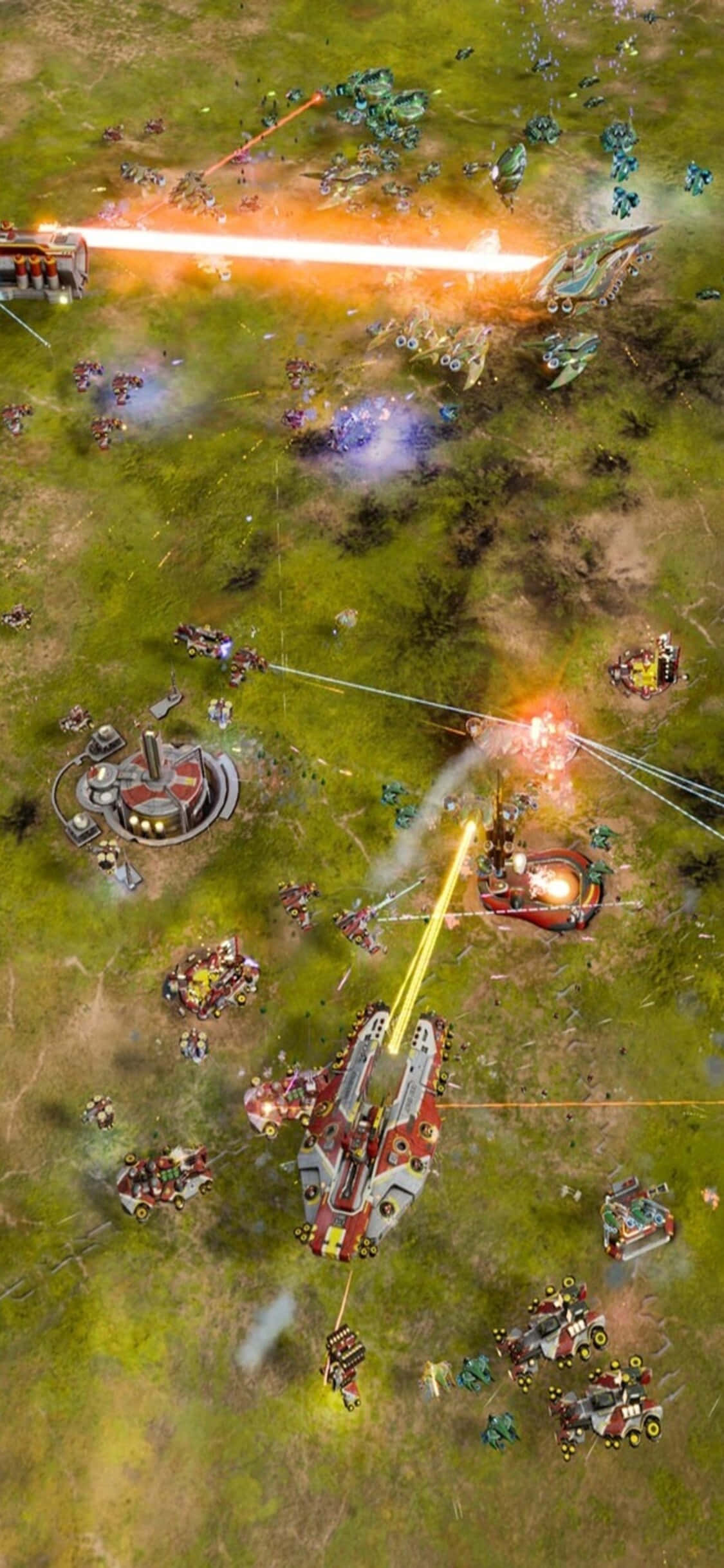 Ashes Of The Singularity का अविश्वसनीय विज्ञान-कथा परिदृश्य वॉलपेपर