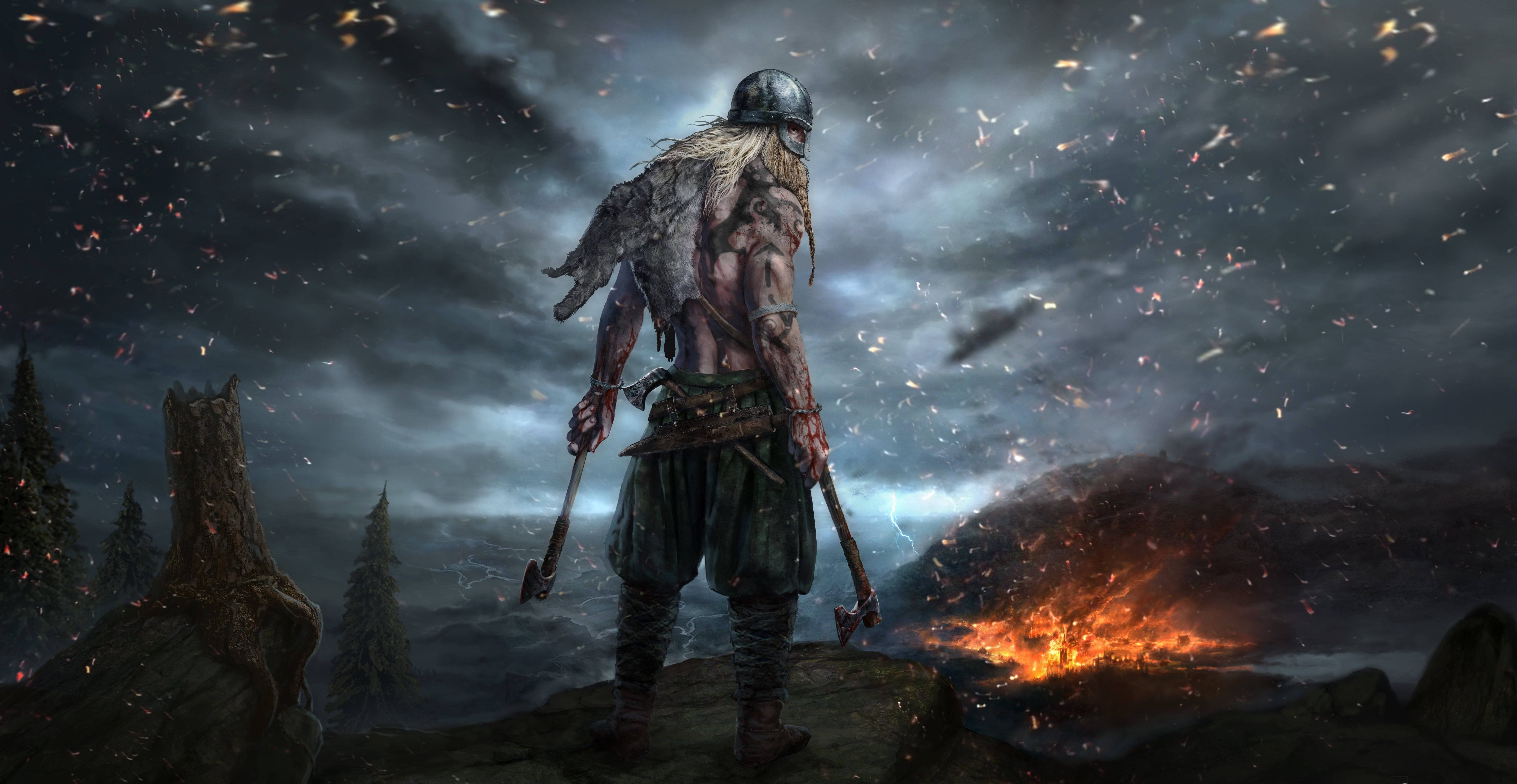 Assassin’s Creed: Valhalla 8K गेमिंग वॉलपेपर