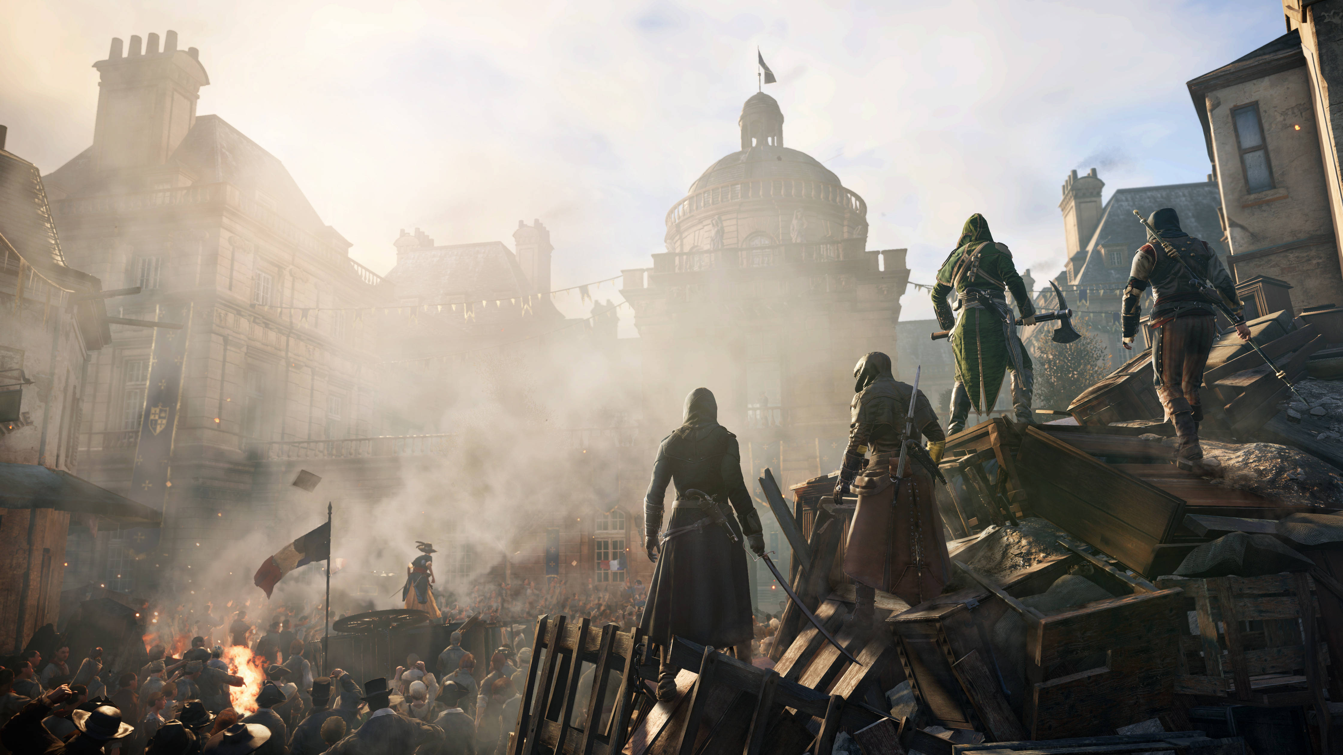 Assassin's Creed Unity Revolution 4K गेमिंग वॉलपेपर
