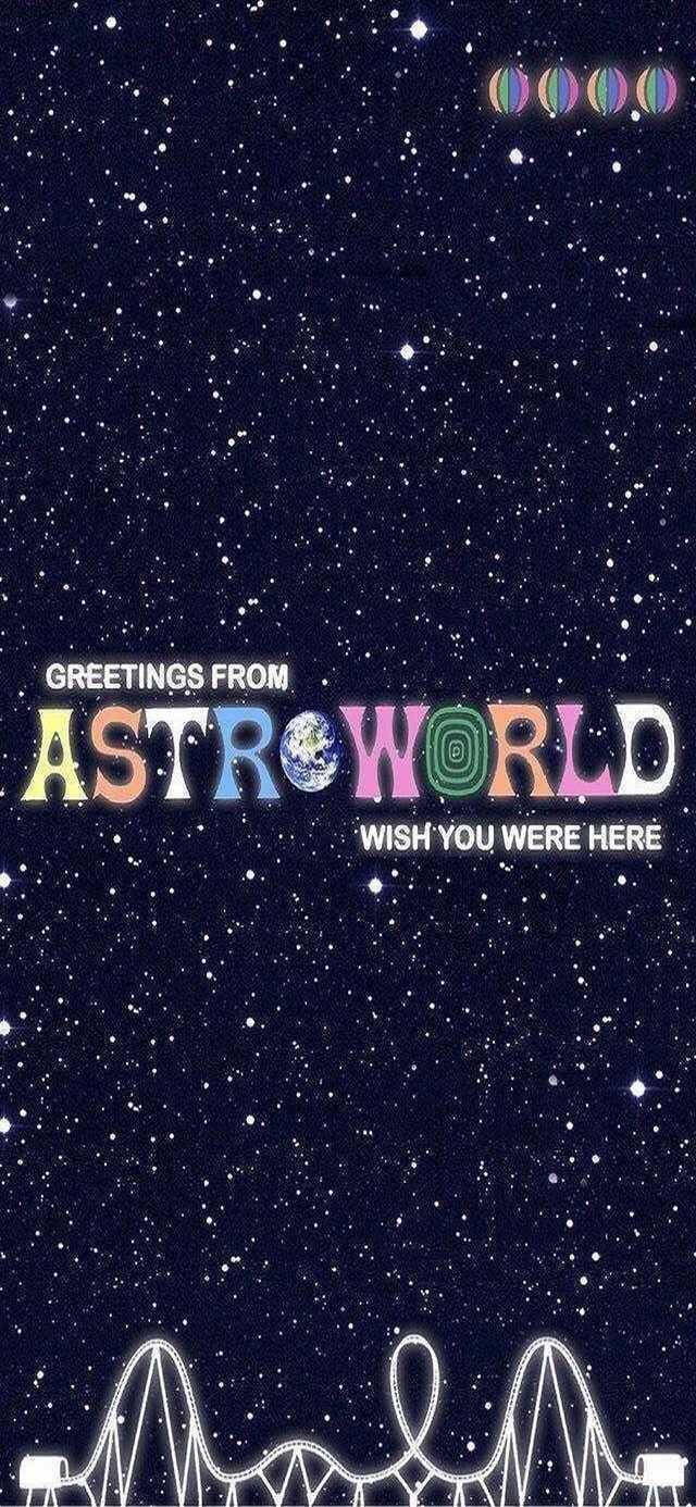 Astroworld iPhone ग्रीटिंग कार्ड तारों भरी रात वॉलपेपर