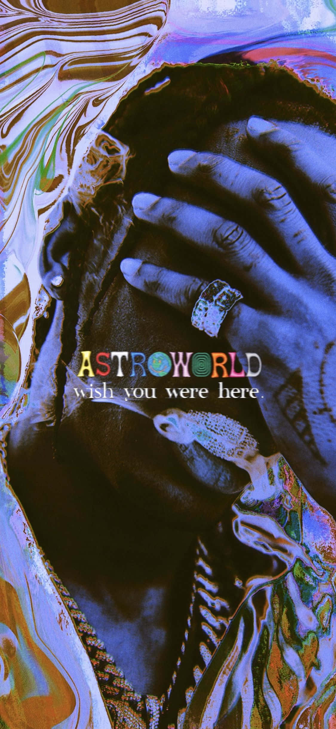 Astroworld में रोशनी सबसे चमकीली चमकती है वॉलपेपर