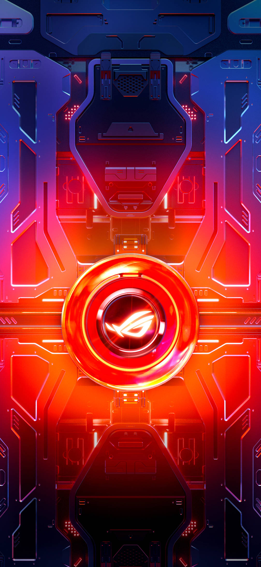 Asus ROG फोन लाल घेरा वॉलपेपर