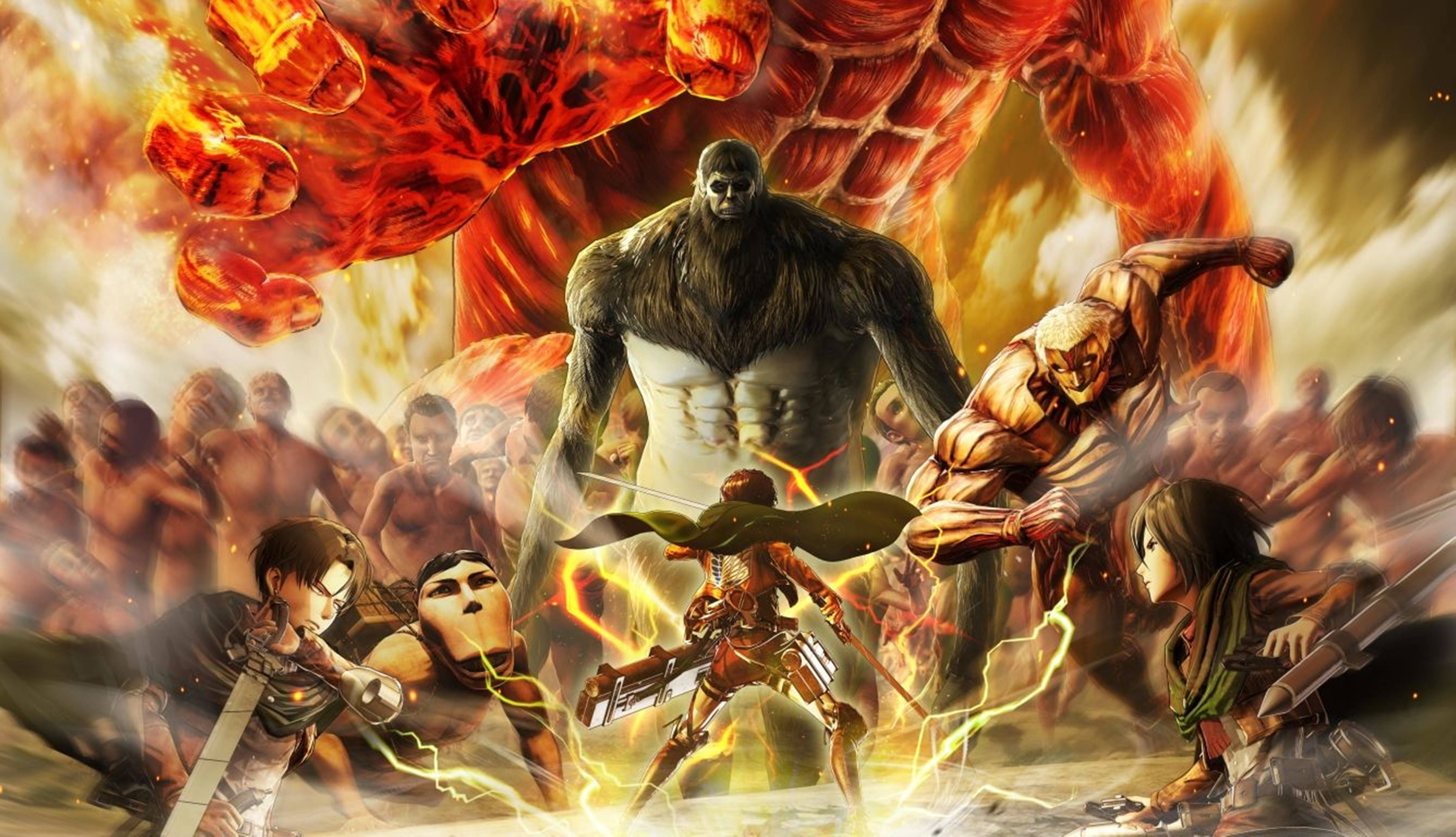 Attack On Titans 4K मानव भक्षक टाइटन्स वॉलपेपर