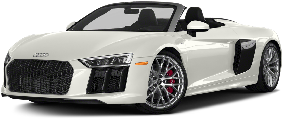 सफेद Audi R8 Spyder कन्वर्टिबल वॉलपेपर