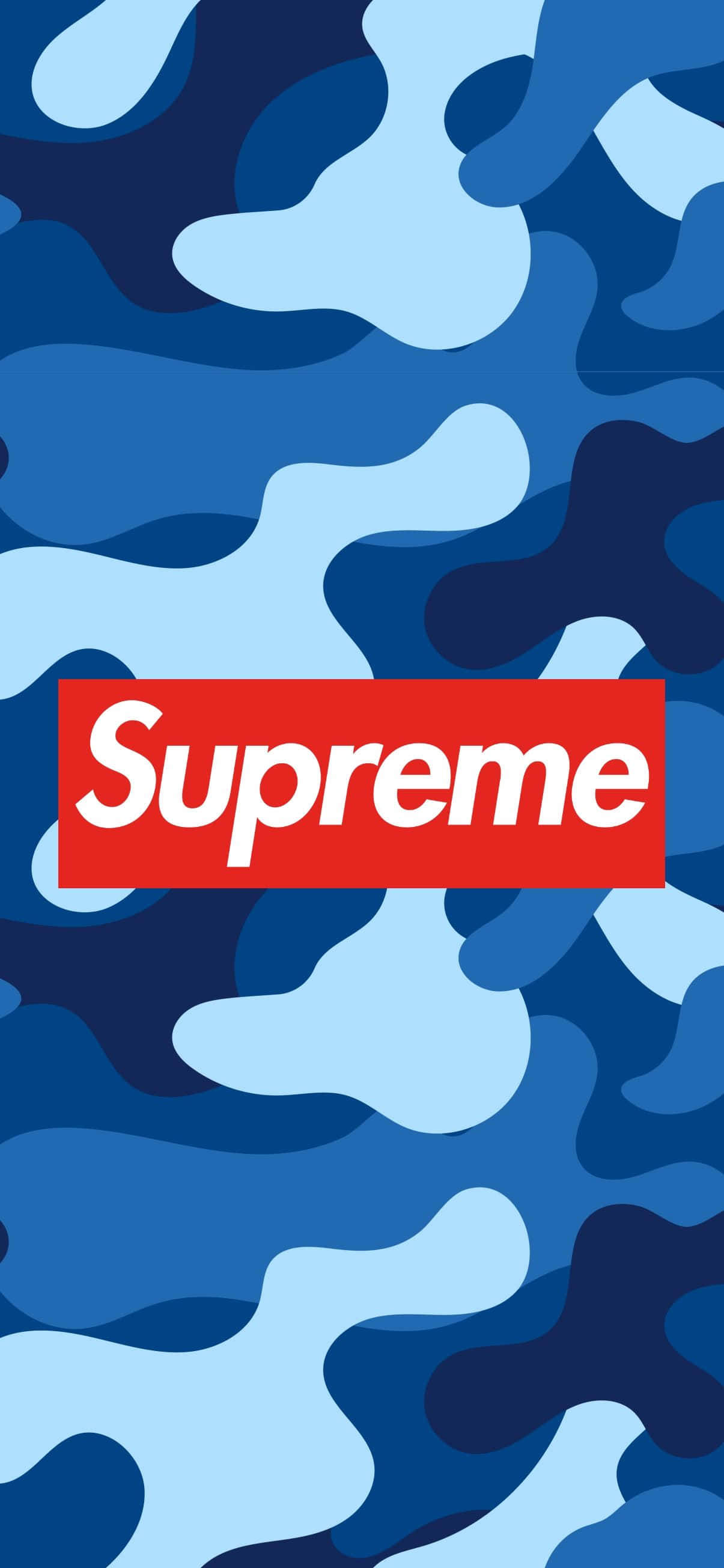 स्टाइलिश ब्लू BAPE कैमो प्रिंट का क्लोज़-अप फोटो वॉलपेपर