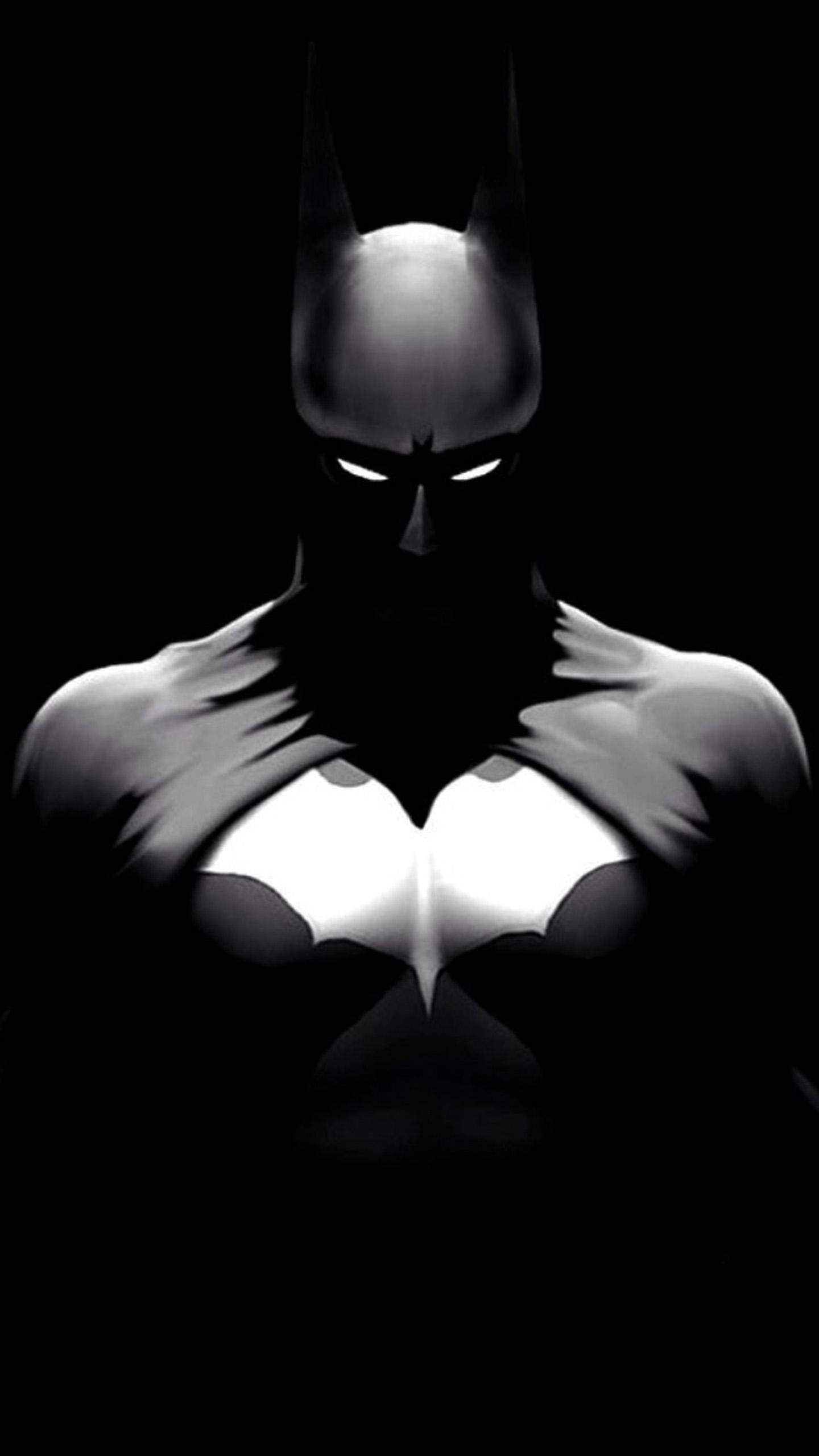 Batman ब्लैक 2K Amoled वॉलपेपर
