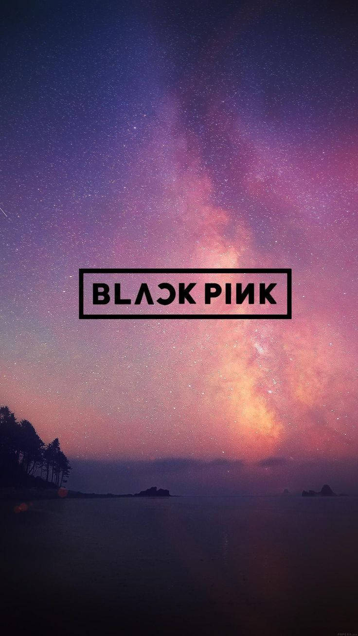 कोरियाई पॉप सनसनी Blackpink का भविष्यवादी लोगो वॉलपेपर