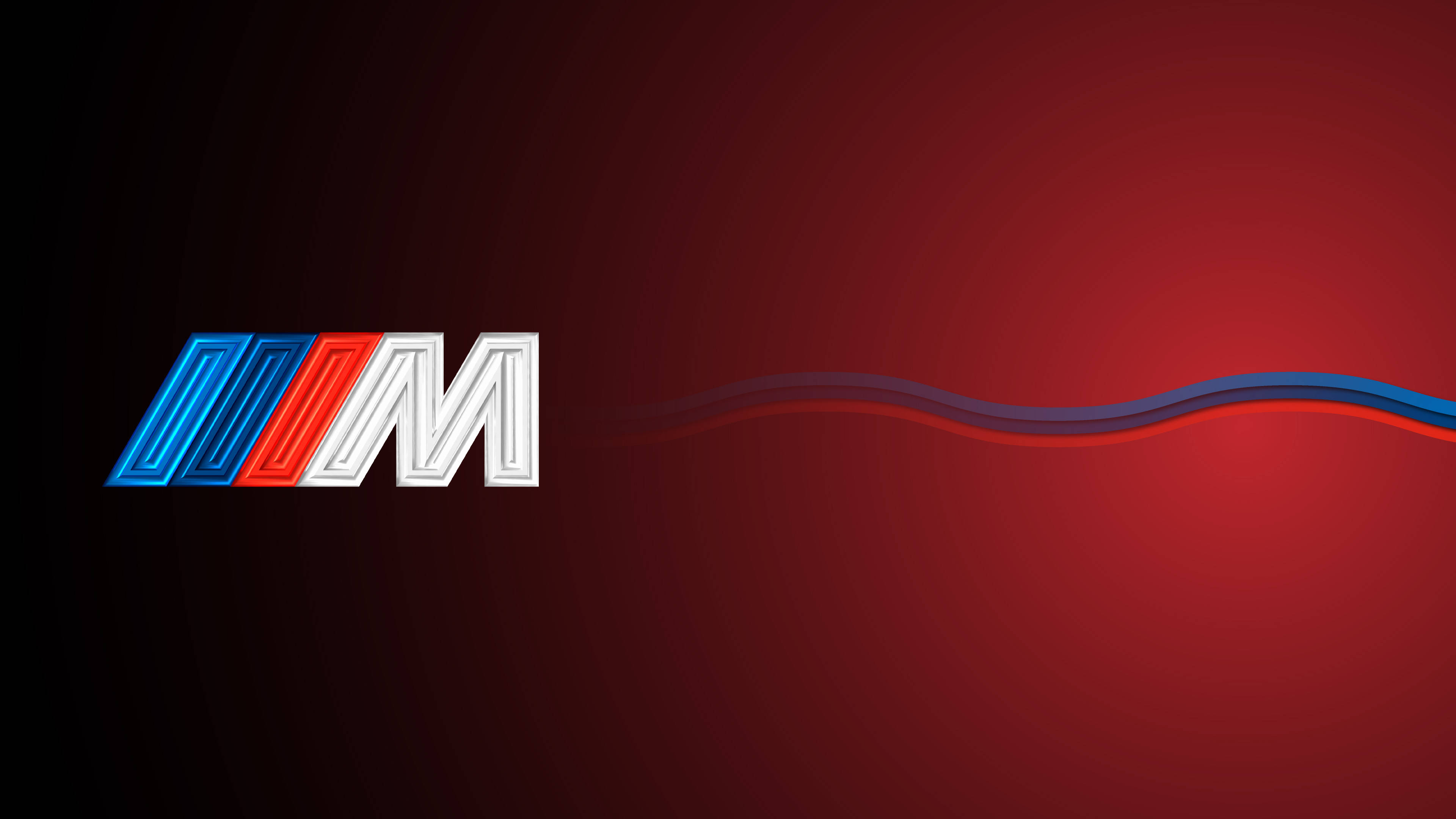 ग्रेडिएंट लाल BMW M लोगो वॉलपेपर