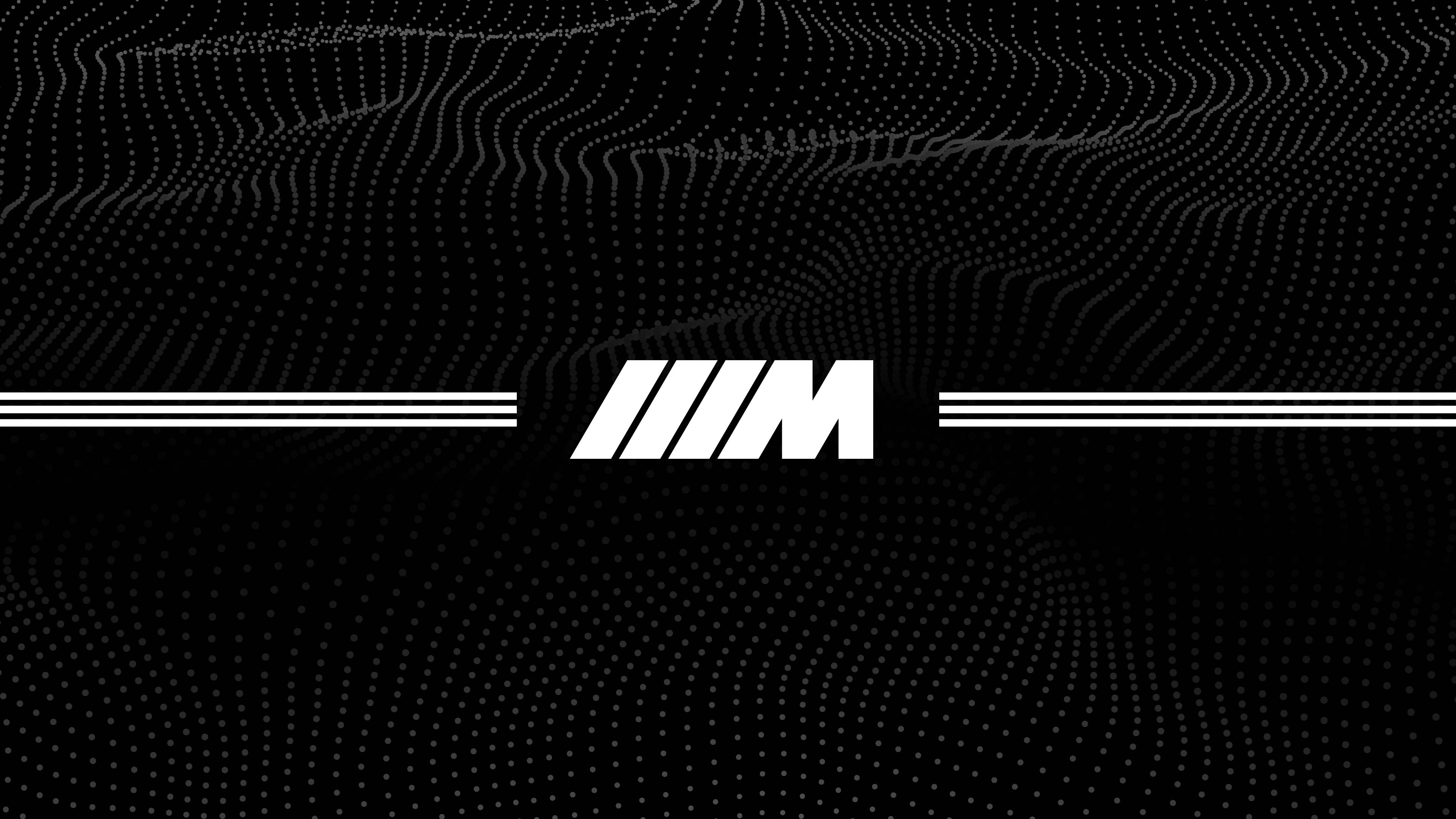 BMW M लोगो डॉटेड वॉलपेपर