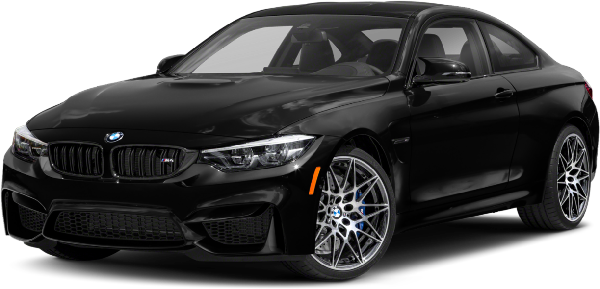 ब्लैक BMW M4 कूप साइड व्यू वॉलपेपर