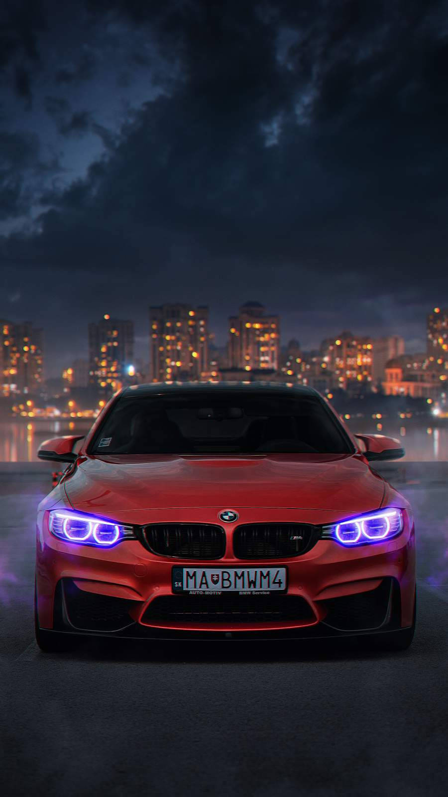 लाल BMW M4 iPhone कार — Bmw वॉलपेपर