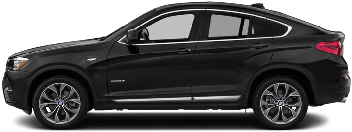 ब्लैक BMW X6 साइड व्यू वॉलपेपर