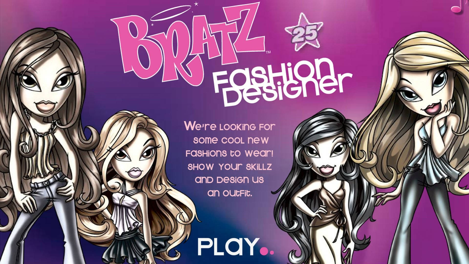 Bratz एस्थेटिक फैशन गेम पोस्टर वॉलपेपर