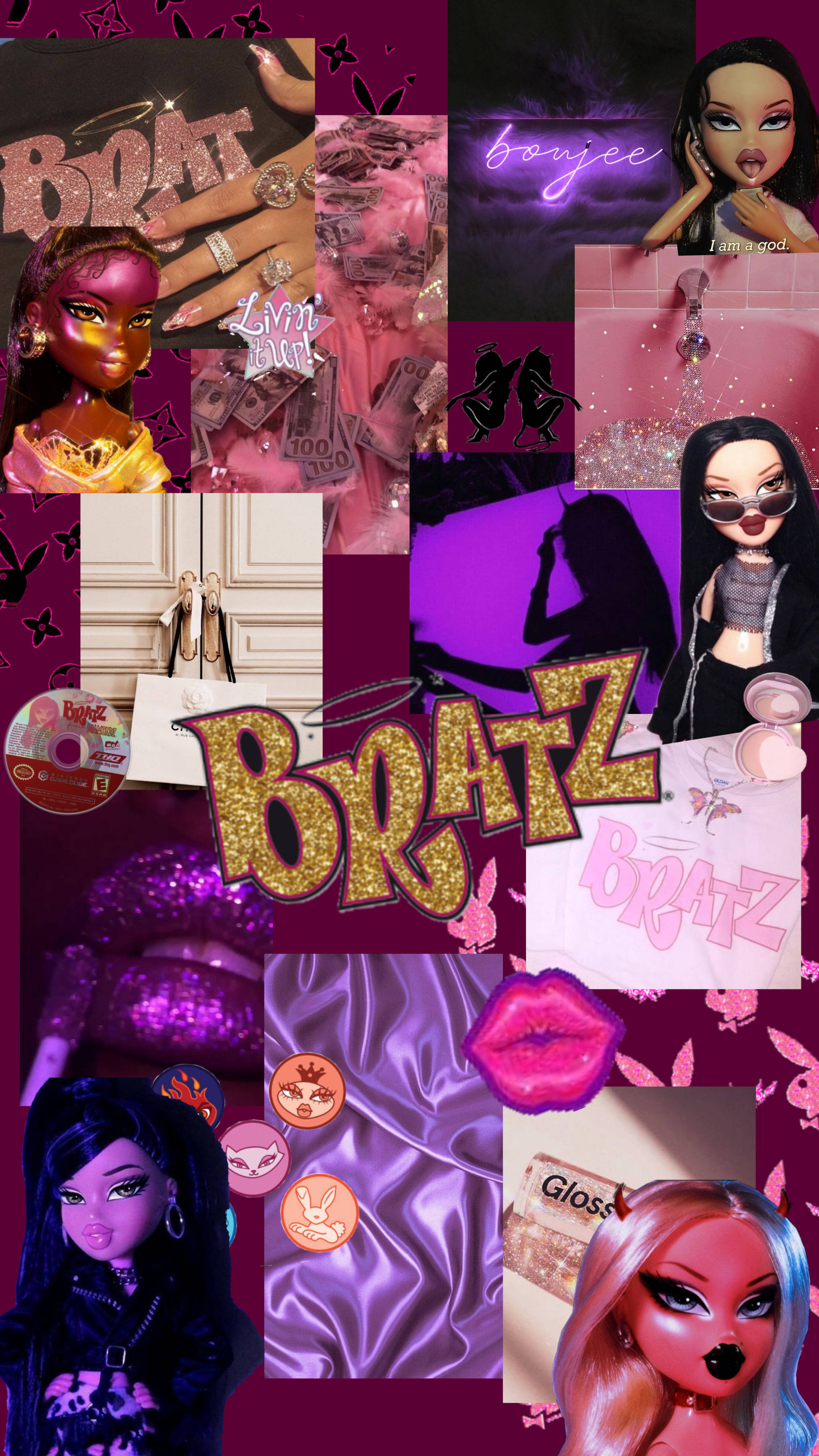Bratz सौंदर्य कोलाज वॉलपेपर