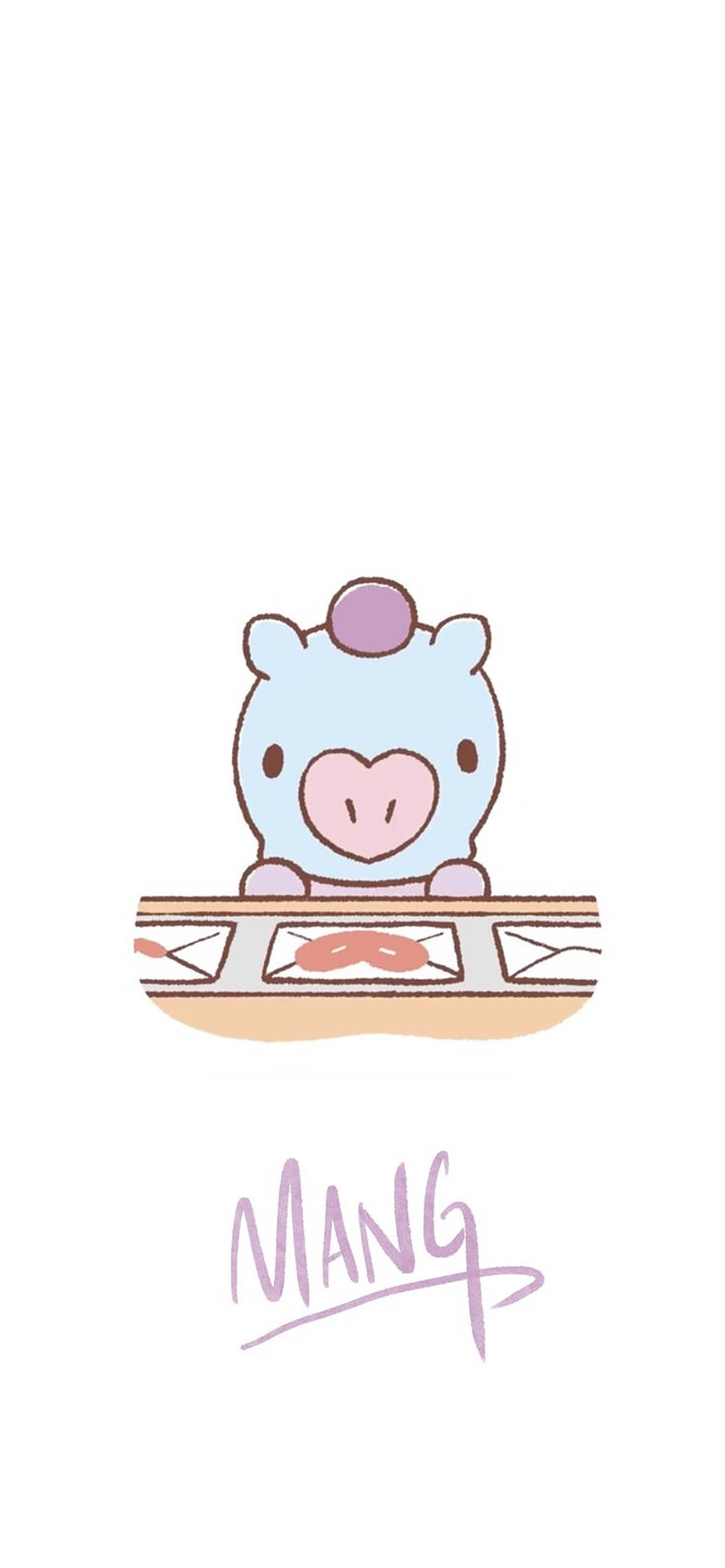 मंग Bt21 आर्टवर्क वॉलपेपर