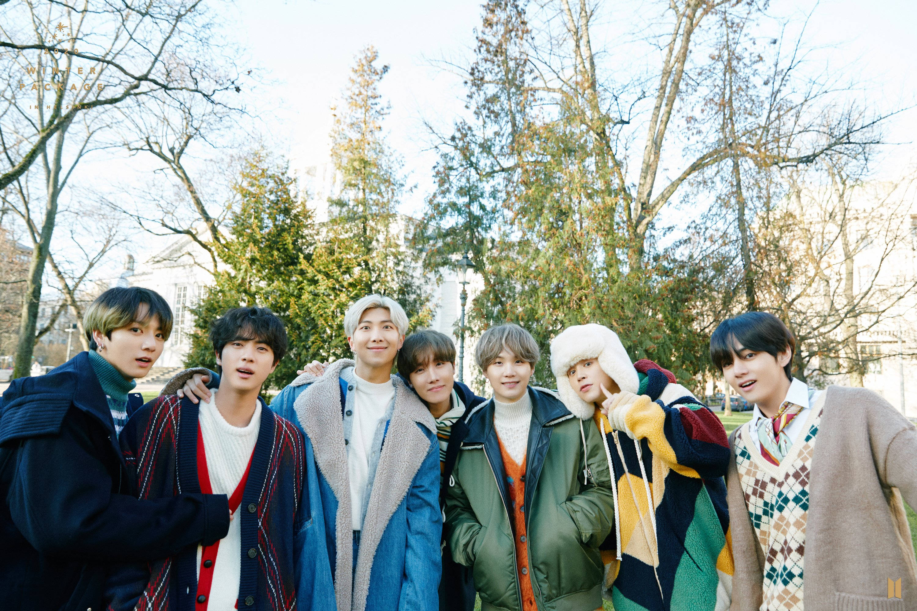 BTS विंटर जैकेट 2020 वॉलपेपर
