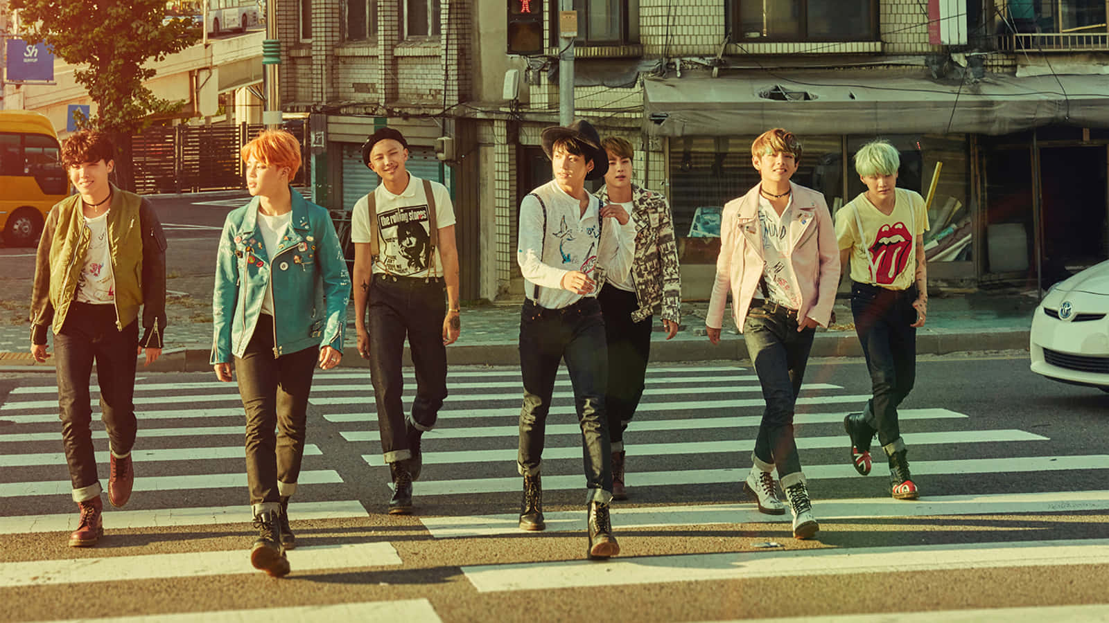Bts बैकग्राउंड वॉलपेपर
