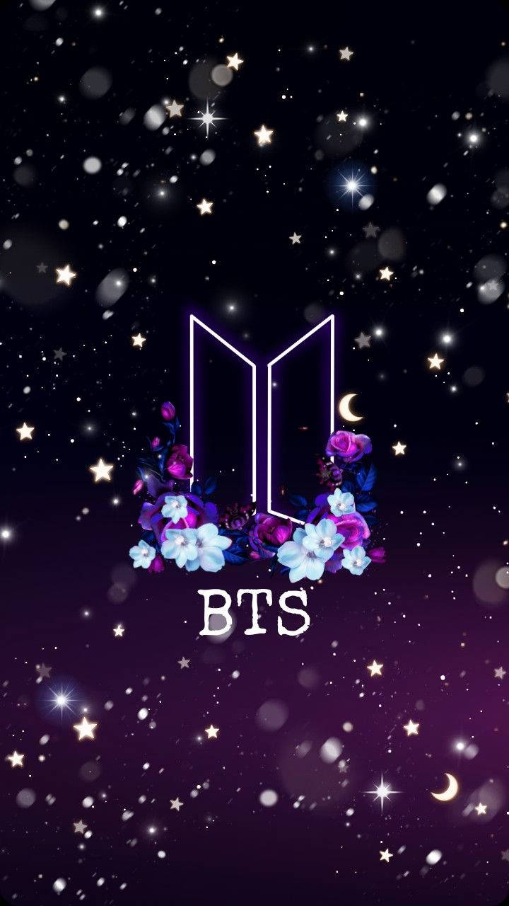 BTS लोगो फैन आर्ट वॉलपेपर