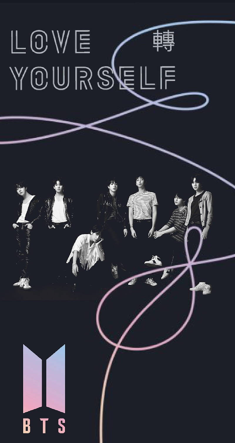 लव योरसेल्फ BTS लोगो वॉलपेपर