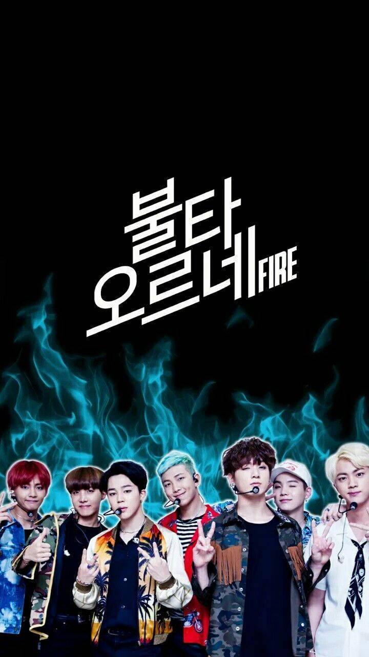 BTS आग पर वॉलपेपर