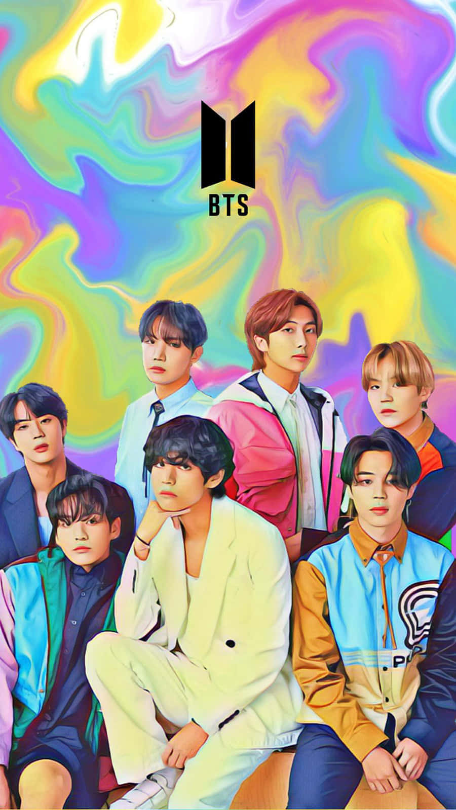 BTS बैकग्राउंड वॉलपेपर