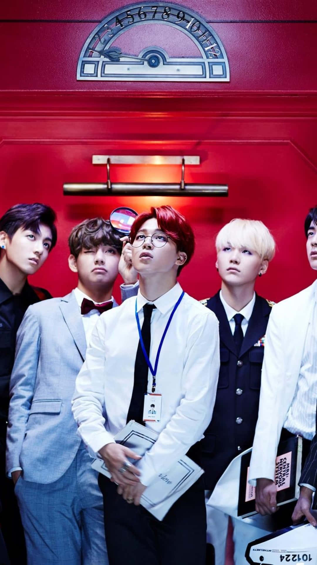 BTS लिफ्ट में आईफोन वॉलपेपर