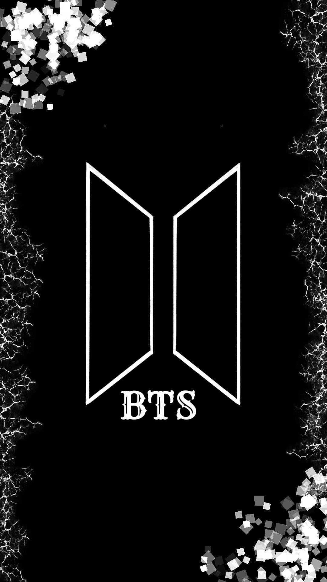 लोगो BTS ब्लैक एस्थेटिक वॉलपेपर